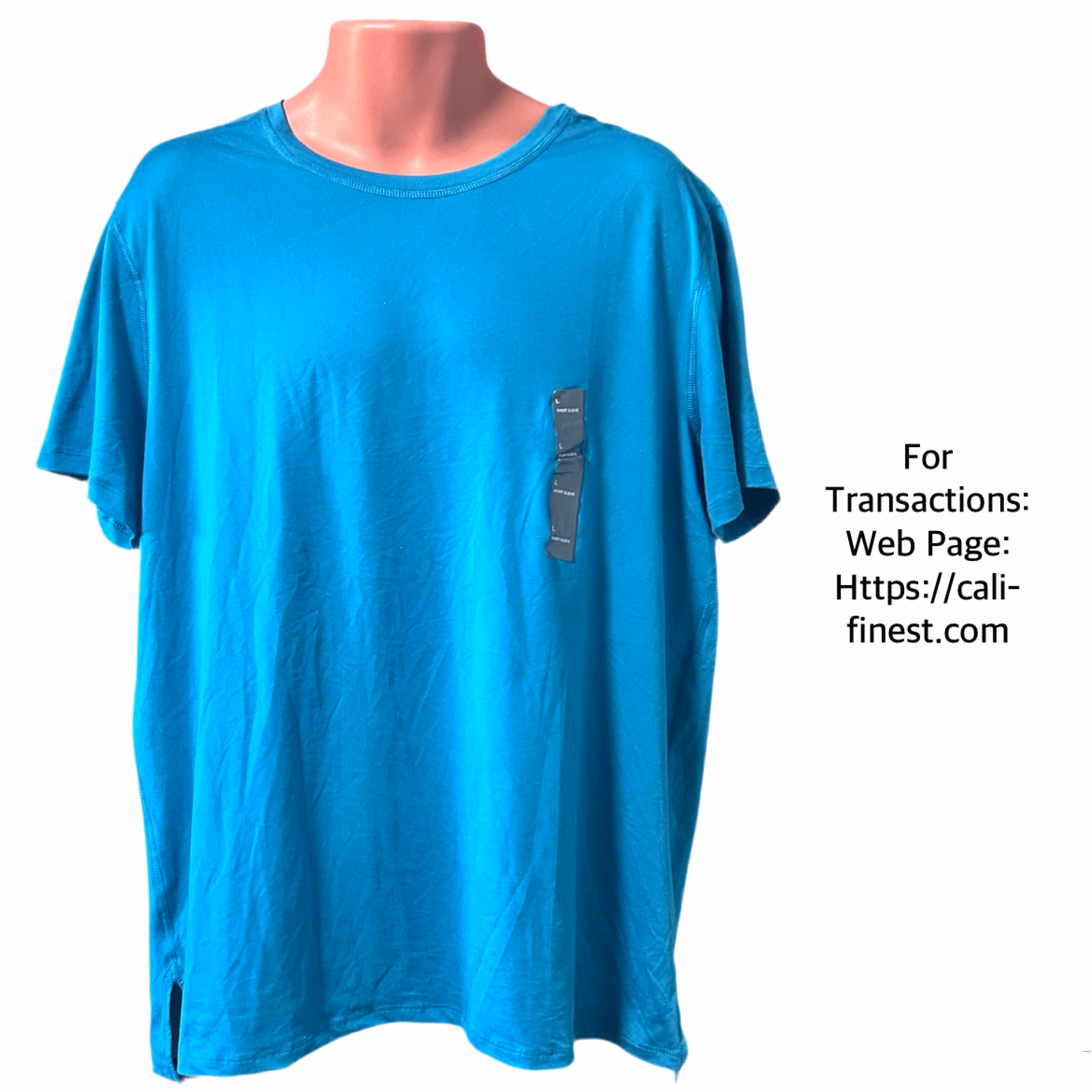 All in Motion Teal T-Shirt Short Sleeve Size Large