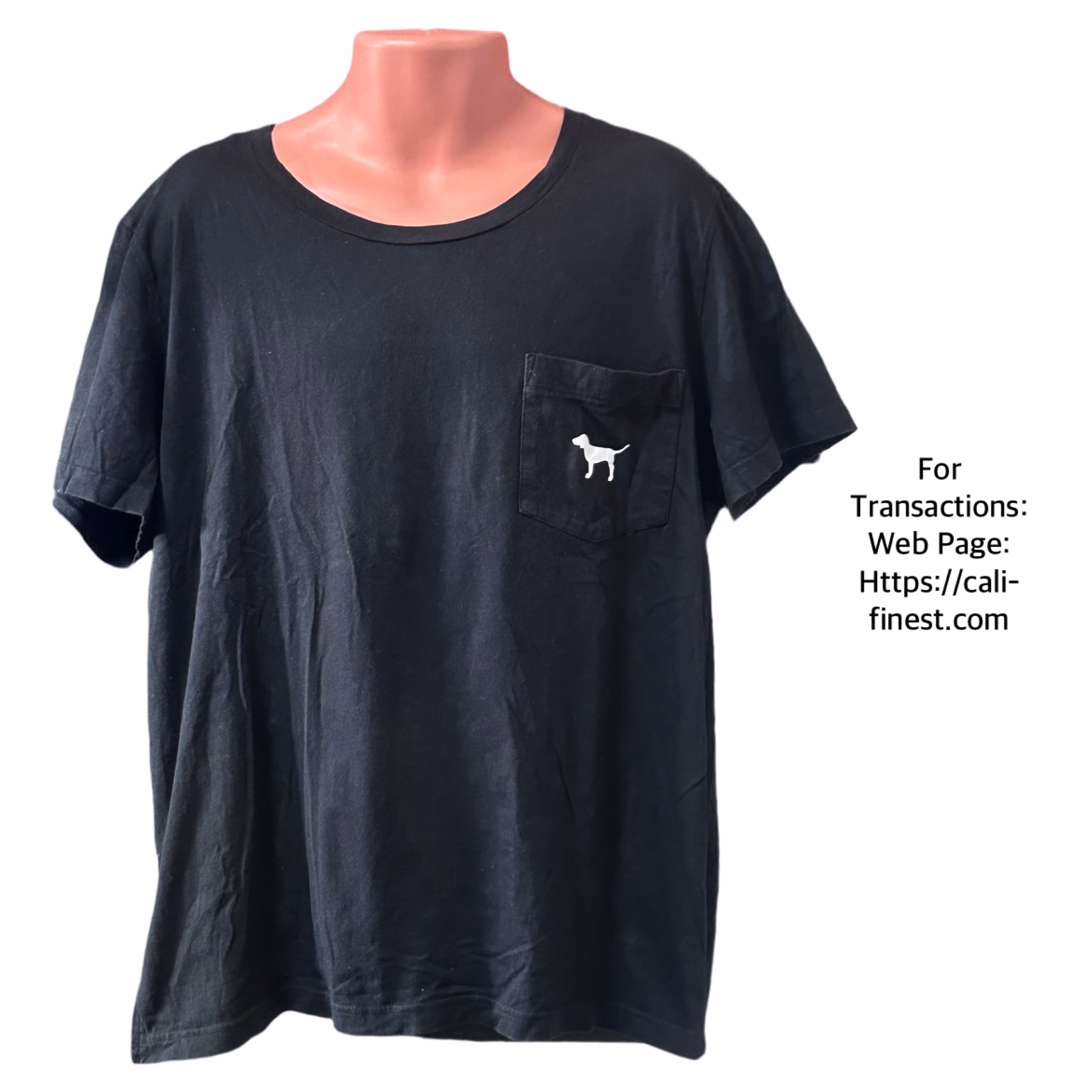 Pink Victoria’s Secret Black T-shirt Short Sleeve