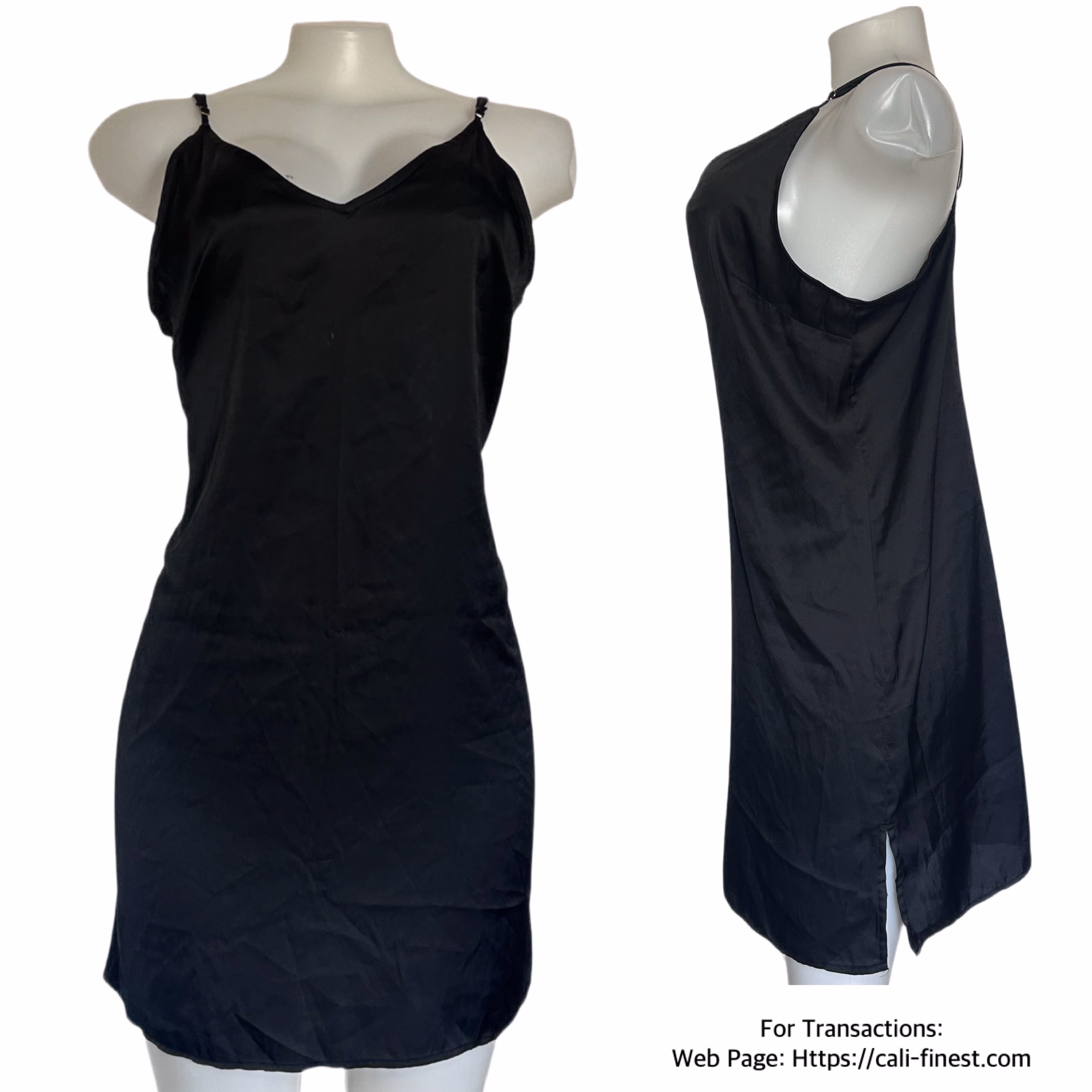 Stars Above Black Slip Dress Size Medium