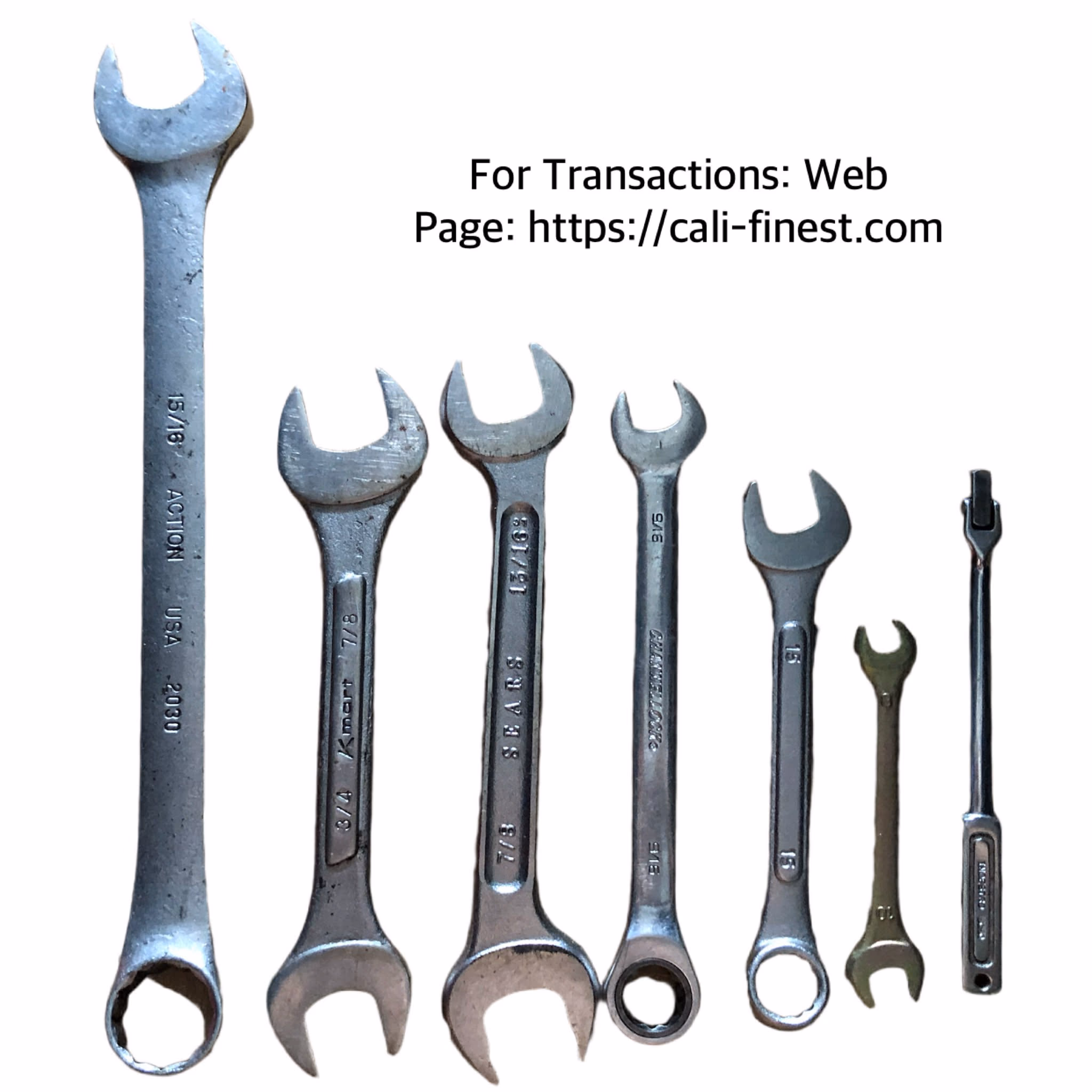 Assorted Brand Combinations Wrench and Open End Wrench   HT#0076