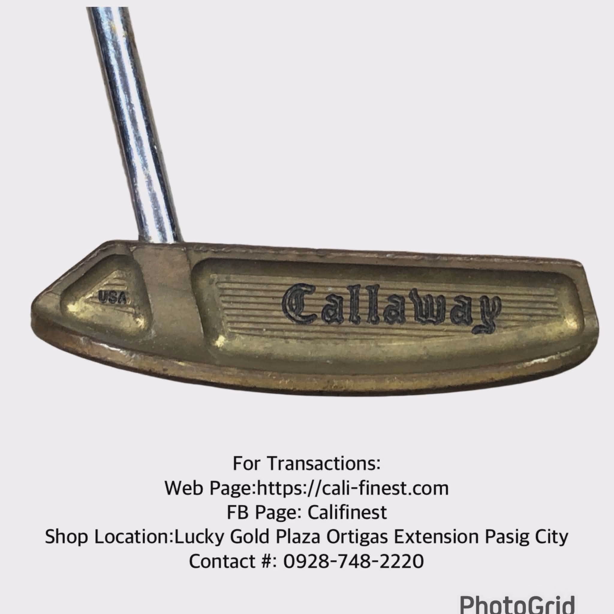 Callaway Brass Billet putter Right Handed Golf  SH#001