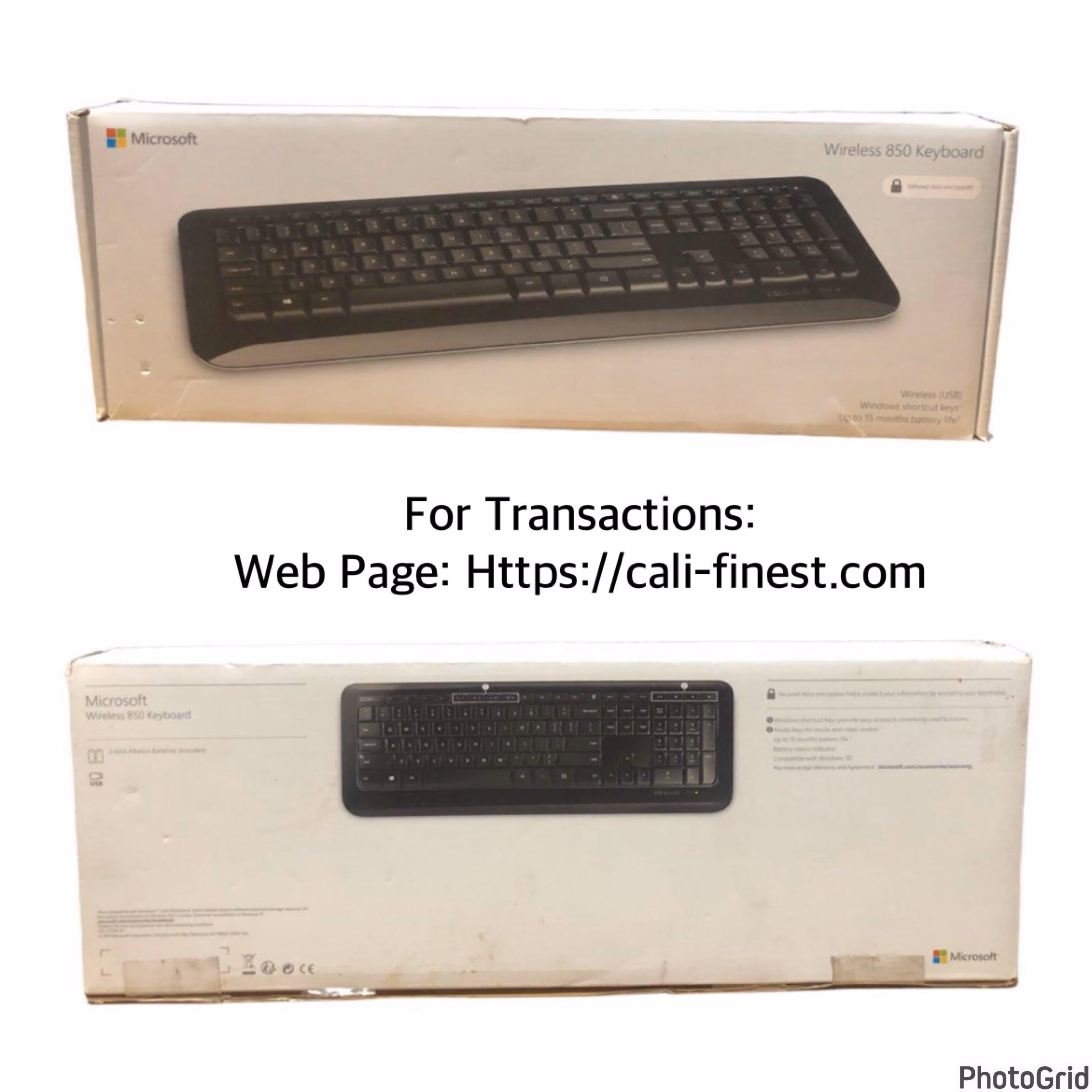 Microsoft Wireless 850 Keyboard  EL#460