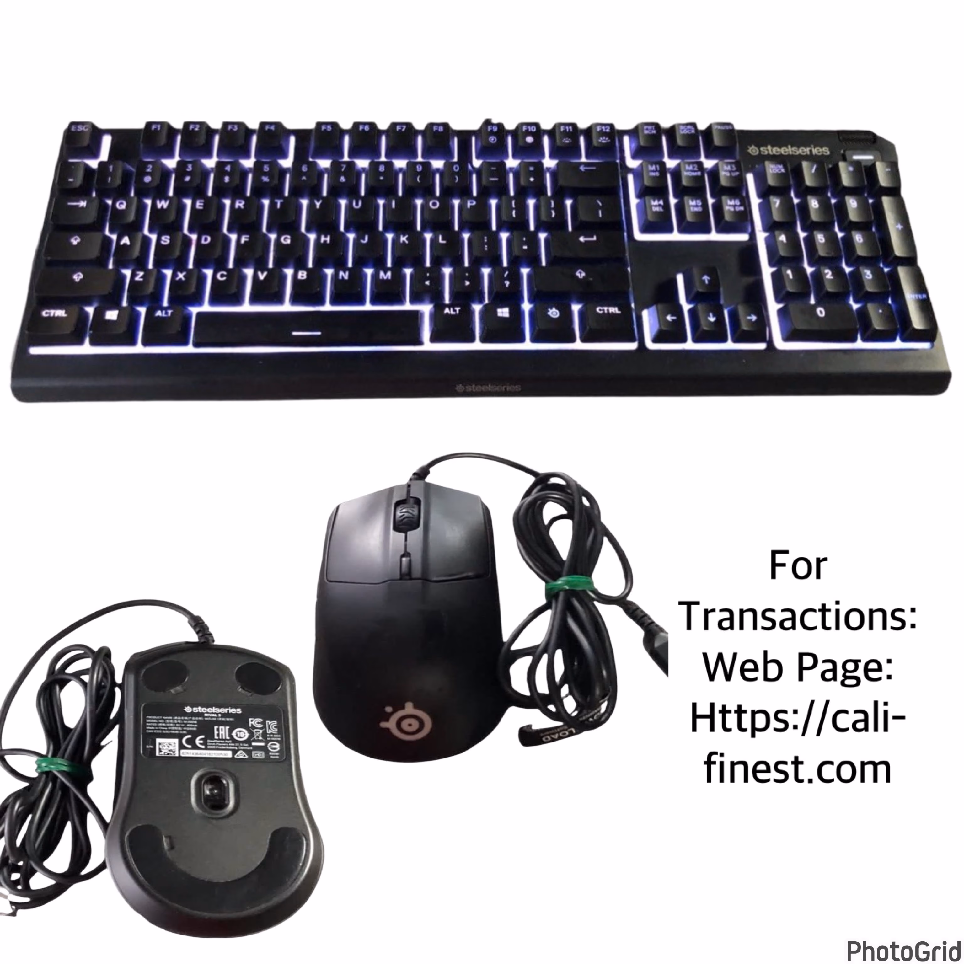 SteelSeries Apex 3 TKL gaming keyboard and Mouse   EL#552