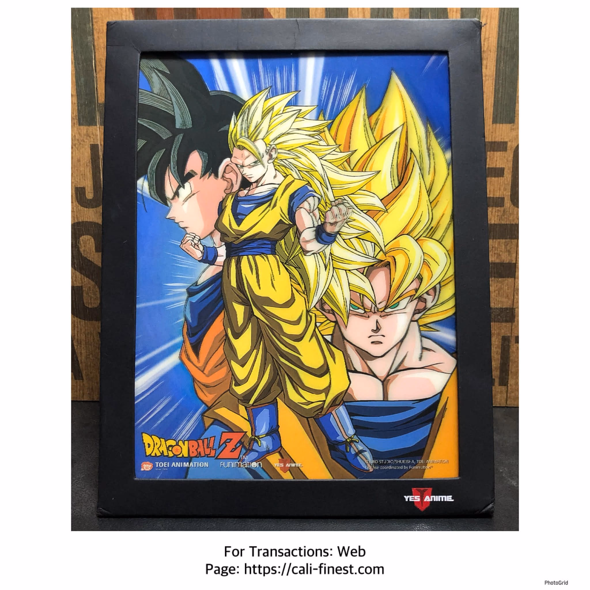 Dragon Ball Z 3D Lenticular Wall Art Poster Framed 9"x12" YA3D0041 US