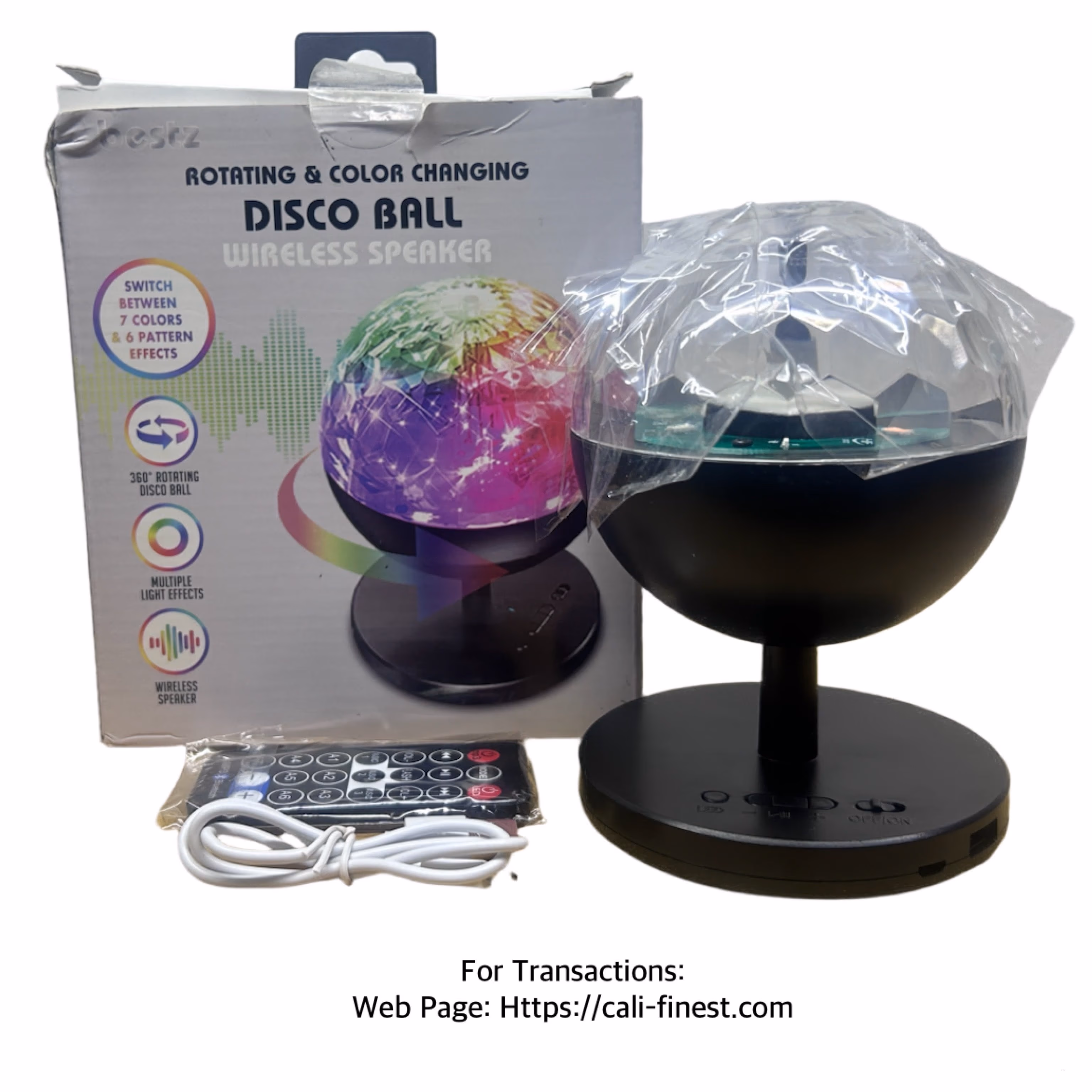 Brandnew Bestz Rotating & Color Changing Disco Ball Wireless speaker   EL#597 