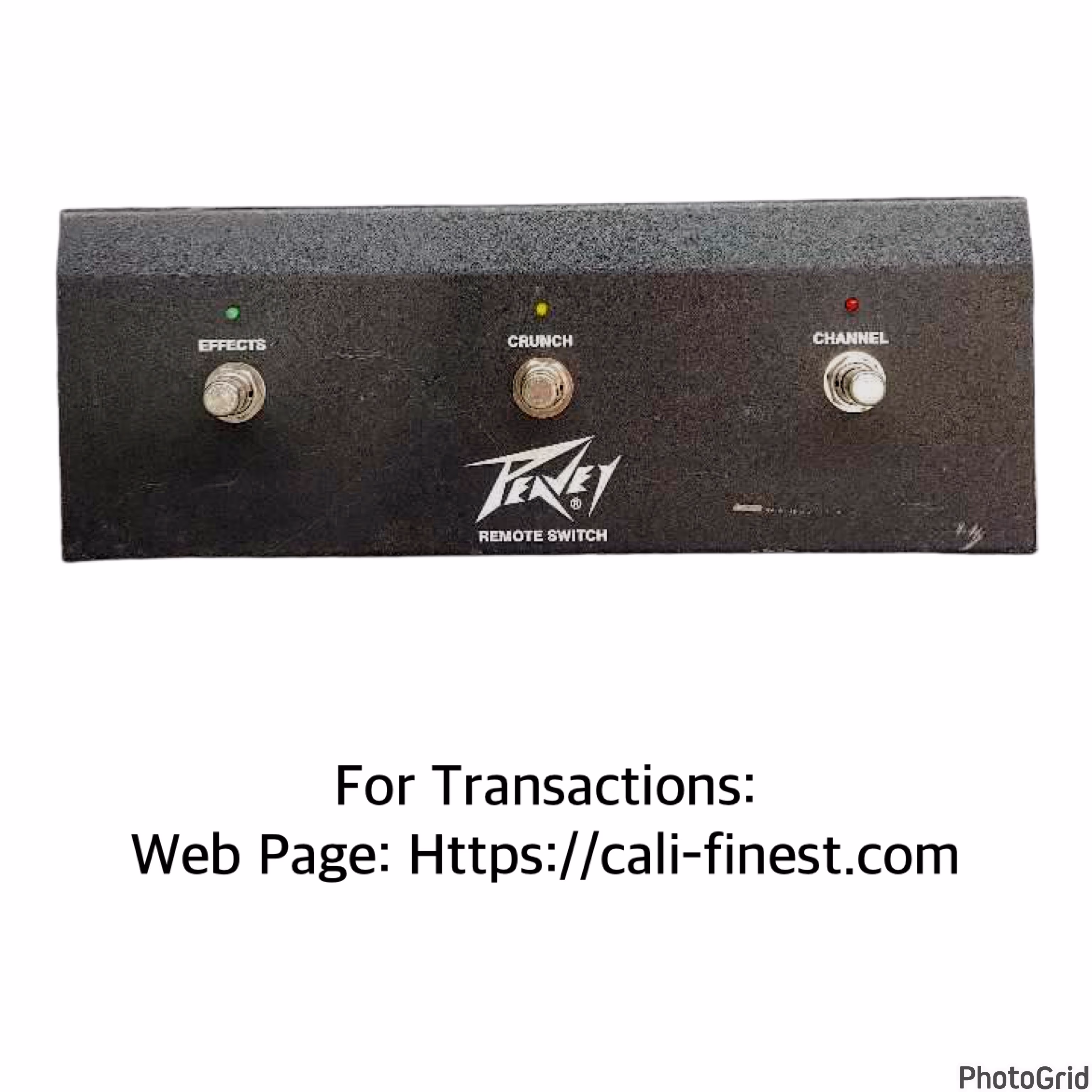 Peavey Remote Switch Effects Crunch Channel for Guitar Amp 