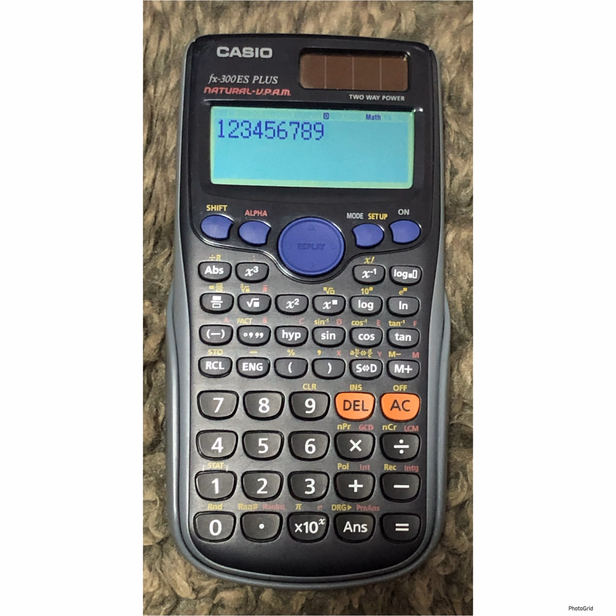 Casio fx-300ES PLUS & Texas Instruments TI-1706SV Calculators 
