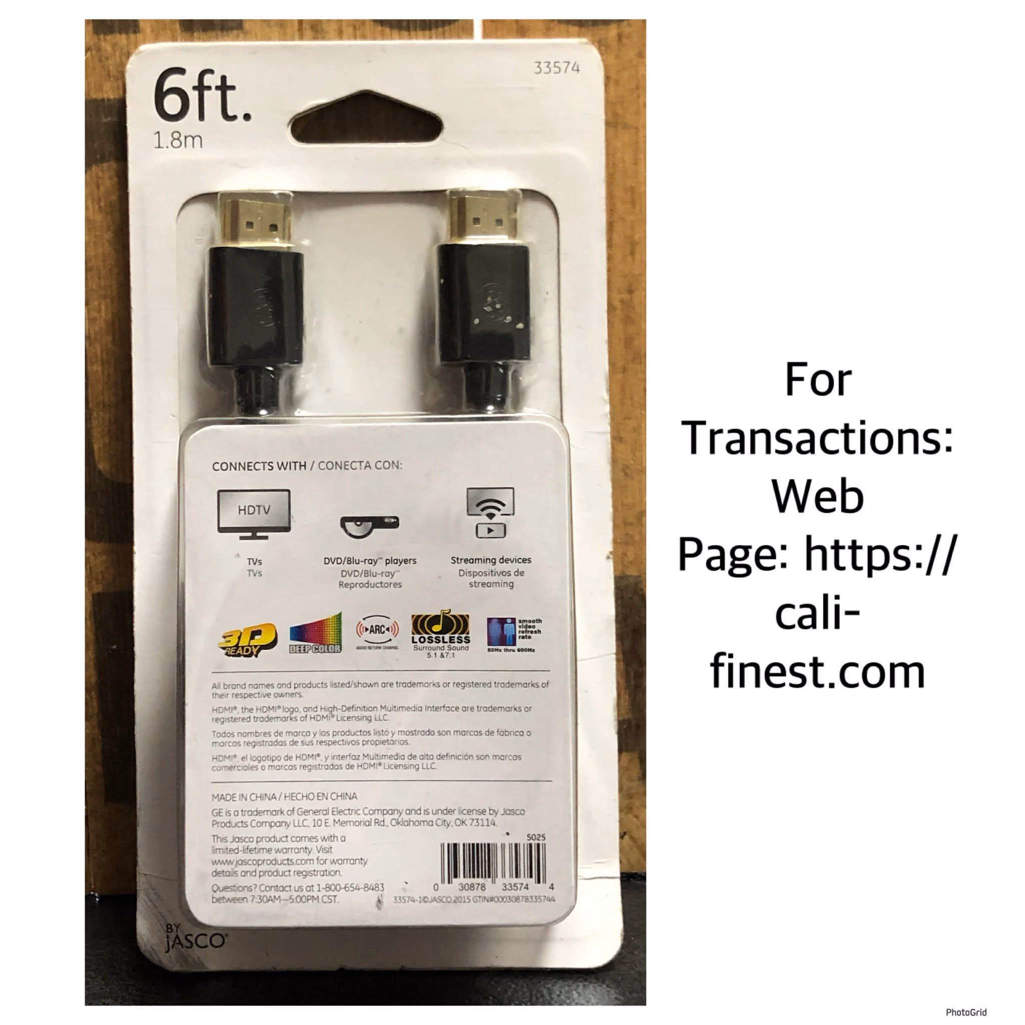 Brandnew HDMI High-Definition Multimedia Interface 6ft 1.8m  EL#619  