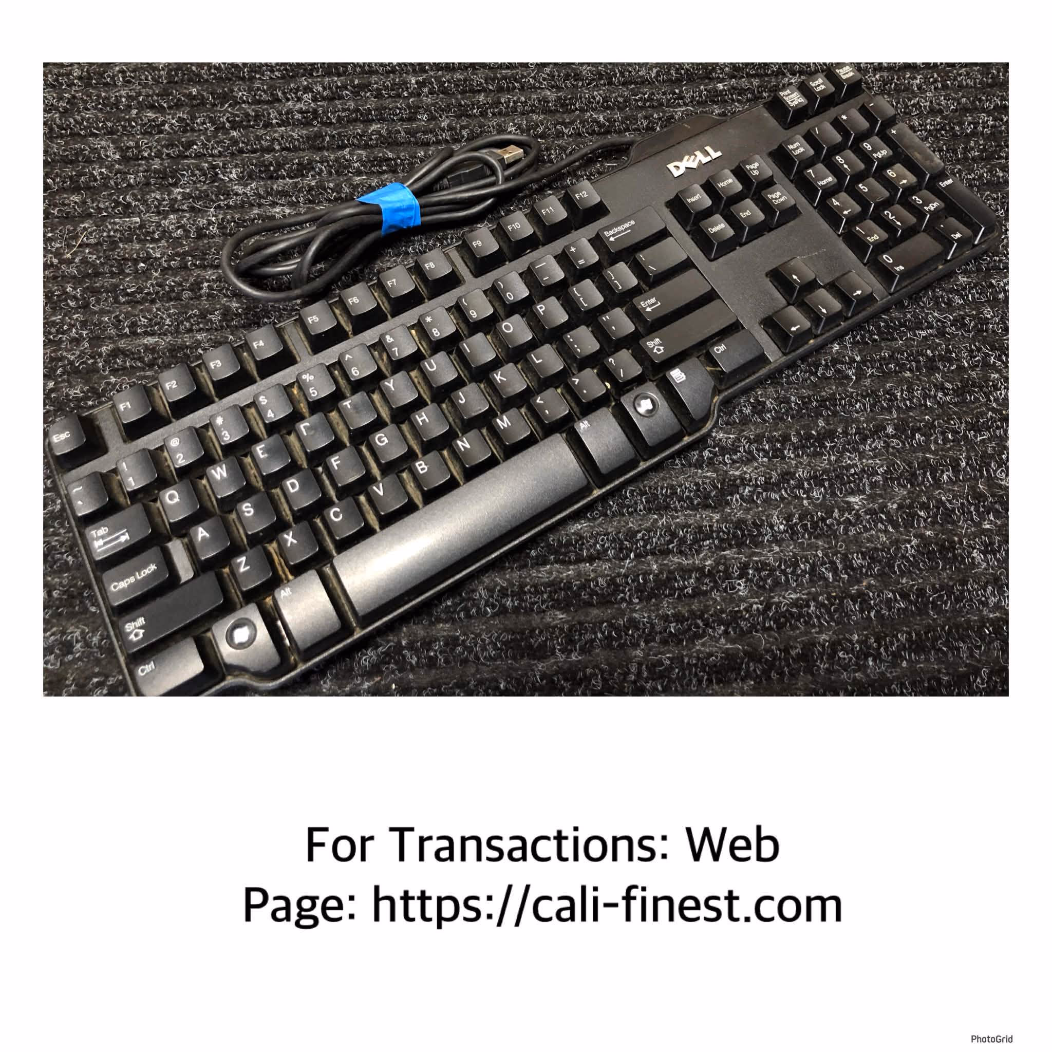 Dell RT7D50 Black Wired Keyboard   EL#630  