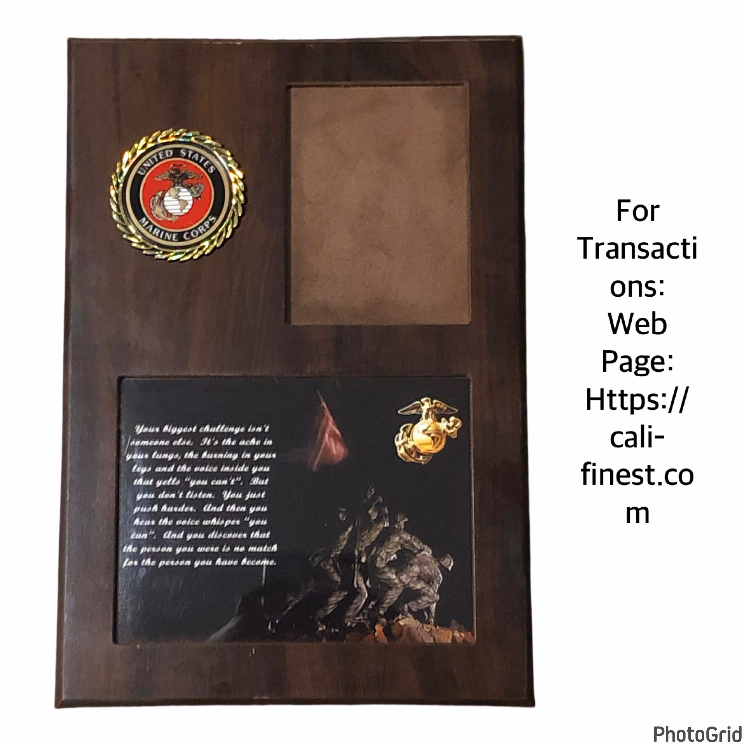 US Marine Corps Plaque 