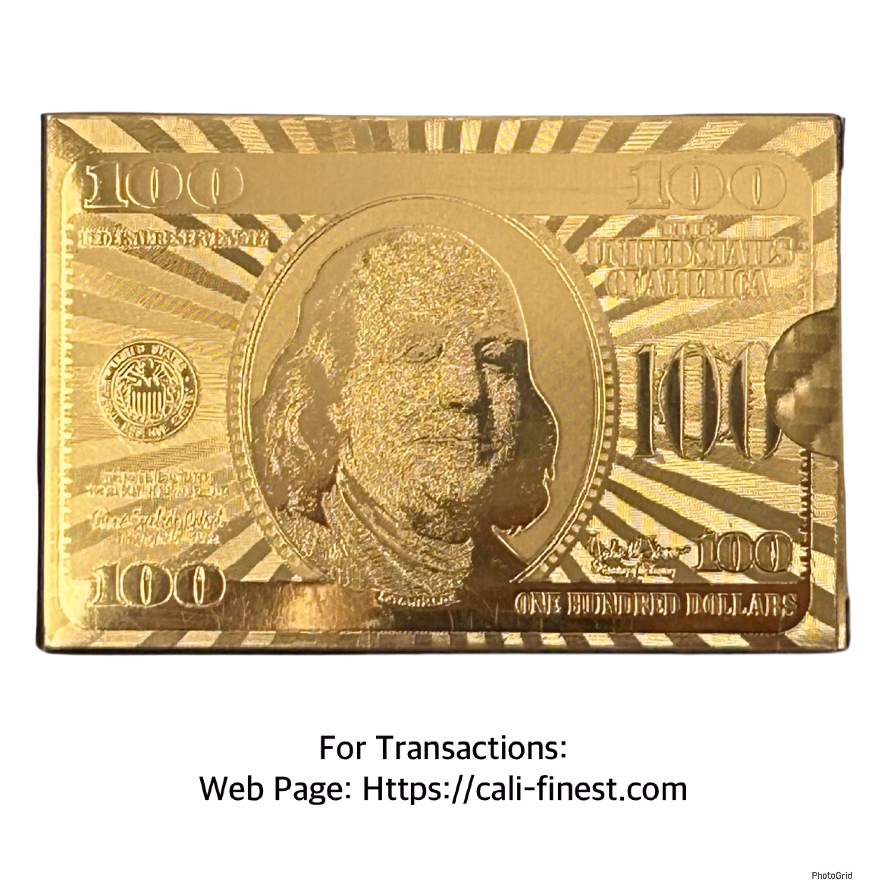 24K Gold Foil Waterproof Plastic Poker Playing Cards