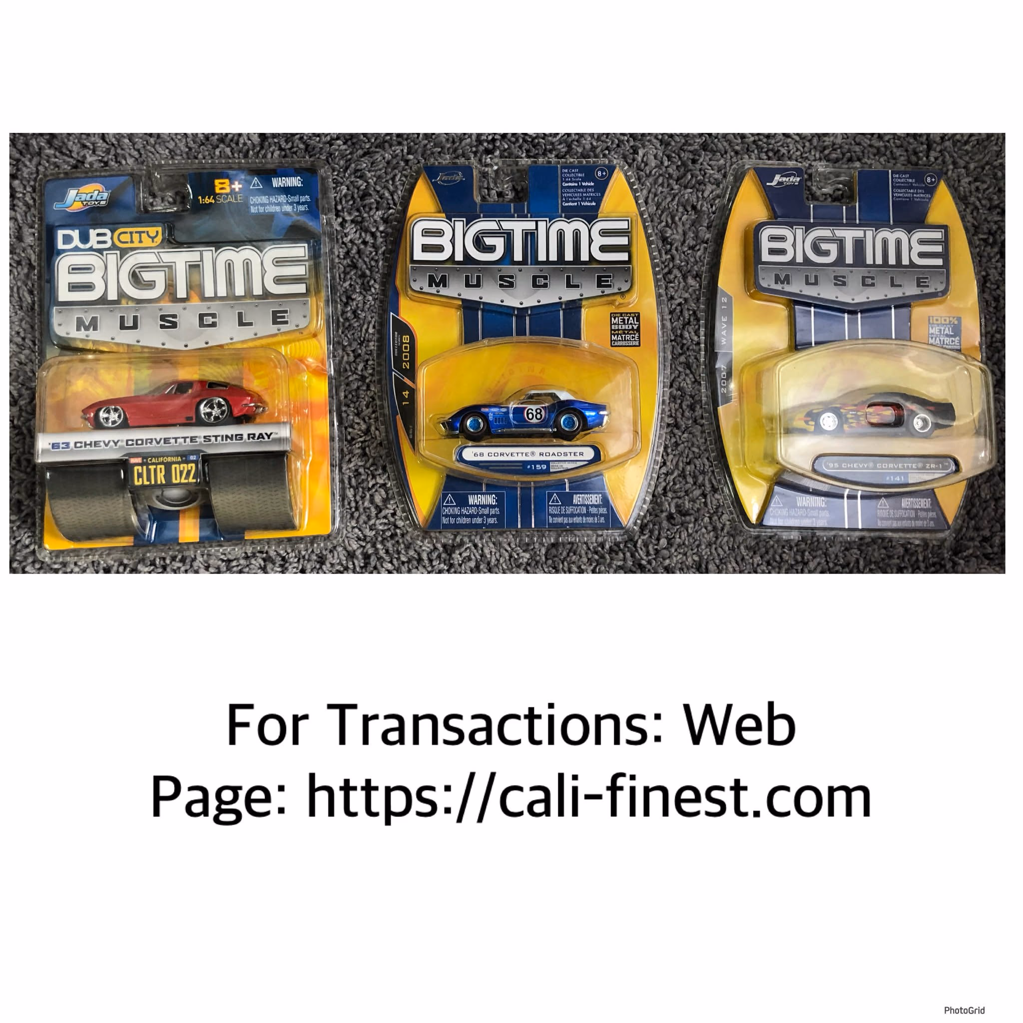 Jada Toys Bigtime Muscle Diecast Cars  CO#0079  