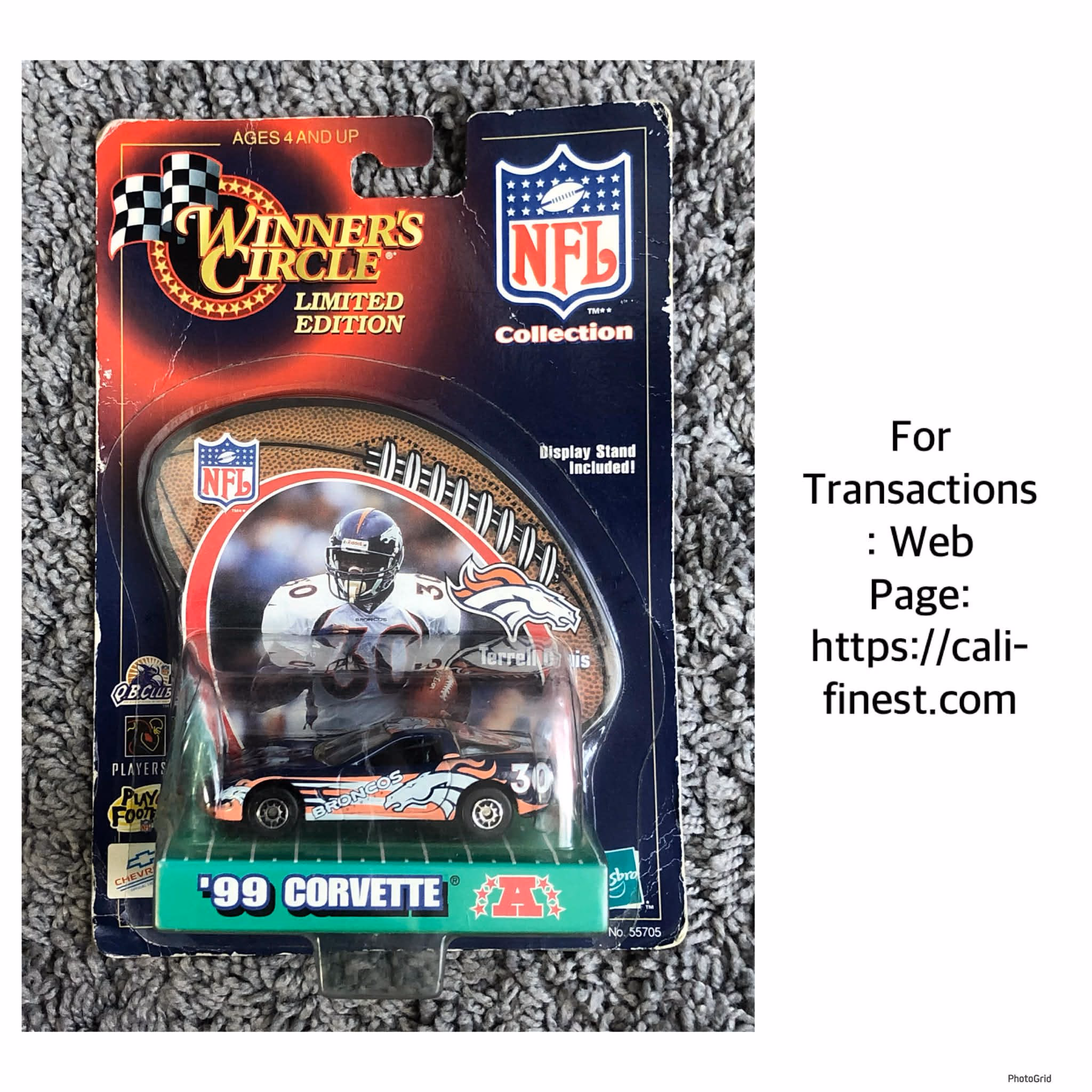 Winner’s Circle ‘99 Corvette Terrell Davis  CO#0090  