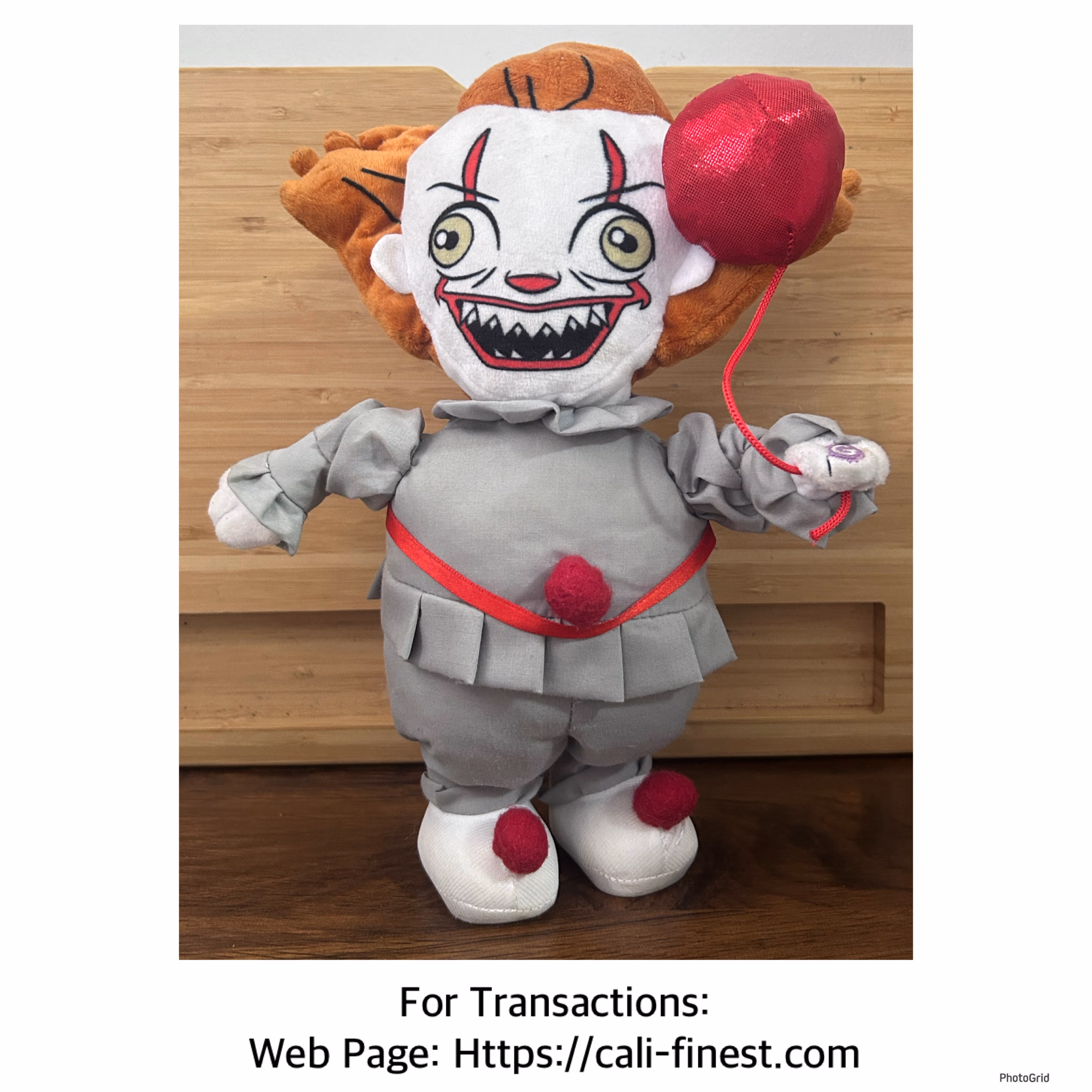 IT Chapter 2 Pennywise Clown Plush 