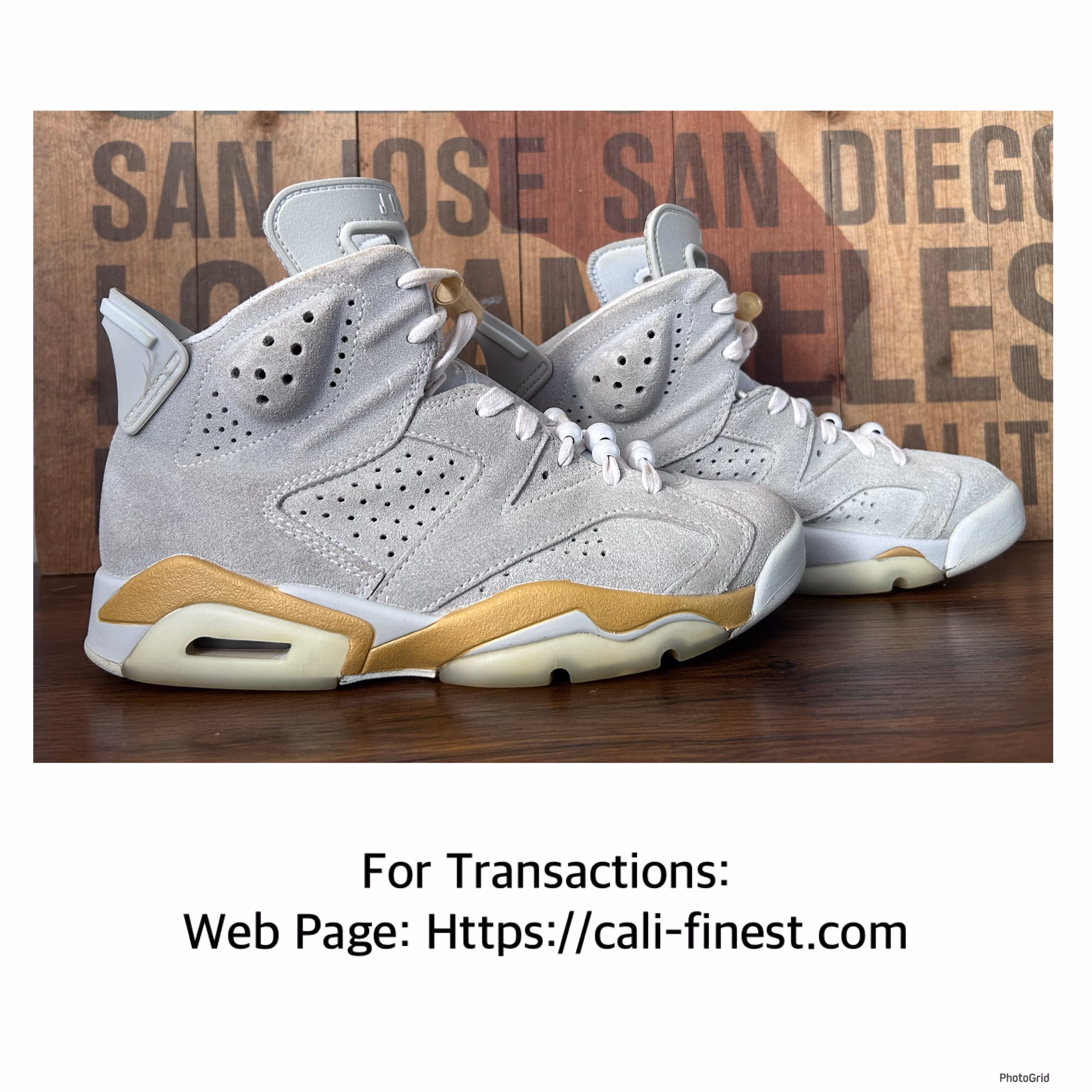 Nike Air Jordan 6 Retro Pearl Platinum Glacier Sneakers Shoes   S#00300 