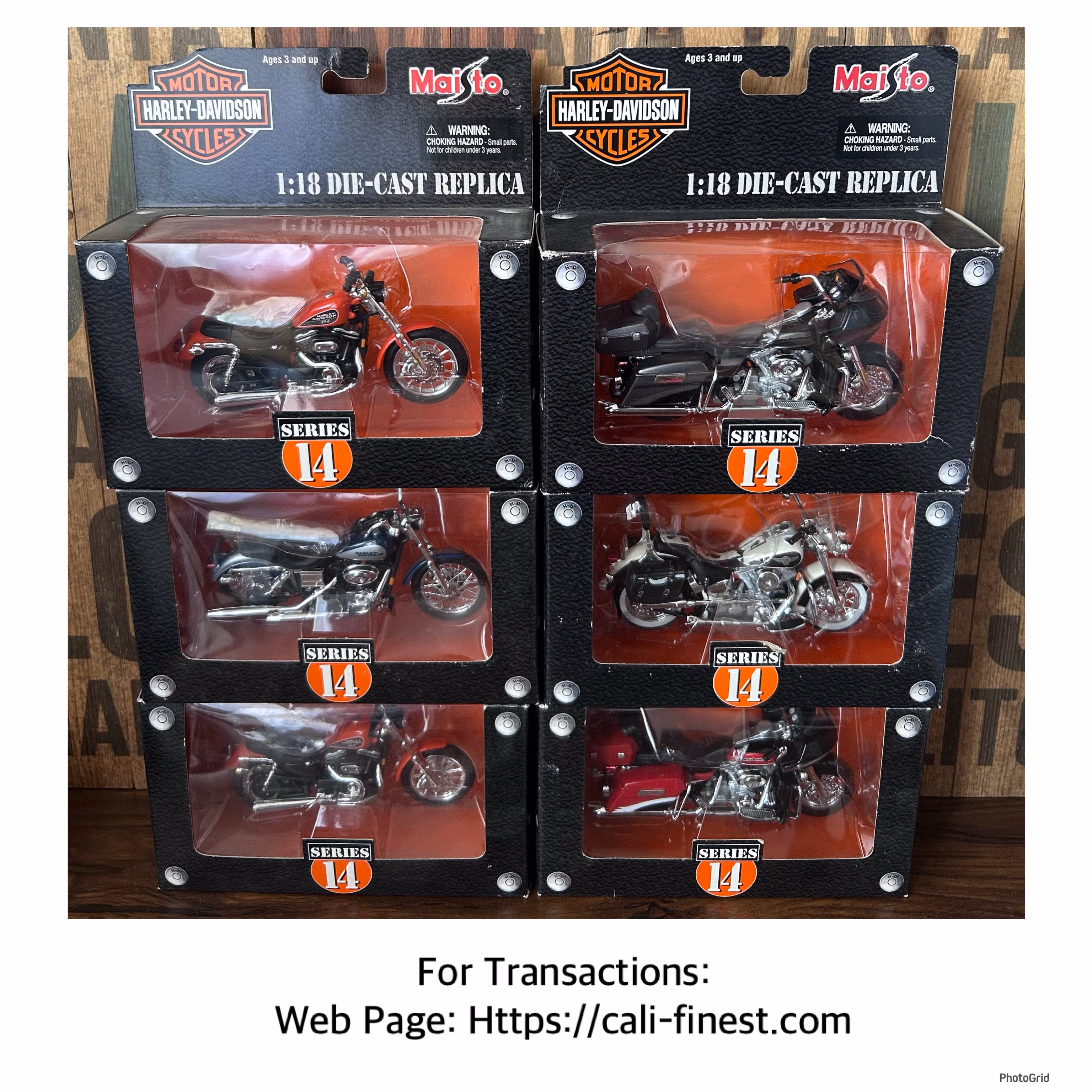 Harley-Davidson Motorcycles Maisto 1:18 Die-Cast Replica Series 14  CO#0099 