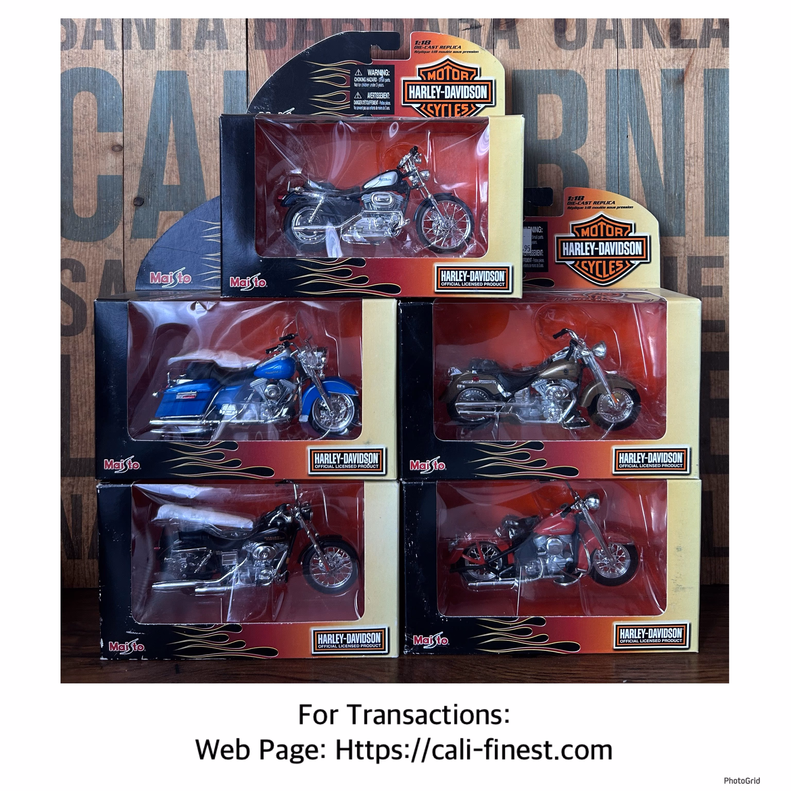 Harley-Davidson Motorcycles Maisto. 1:18 Die-Cast Replica Series 20  CO#00101 