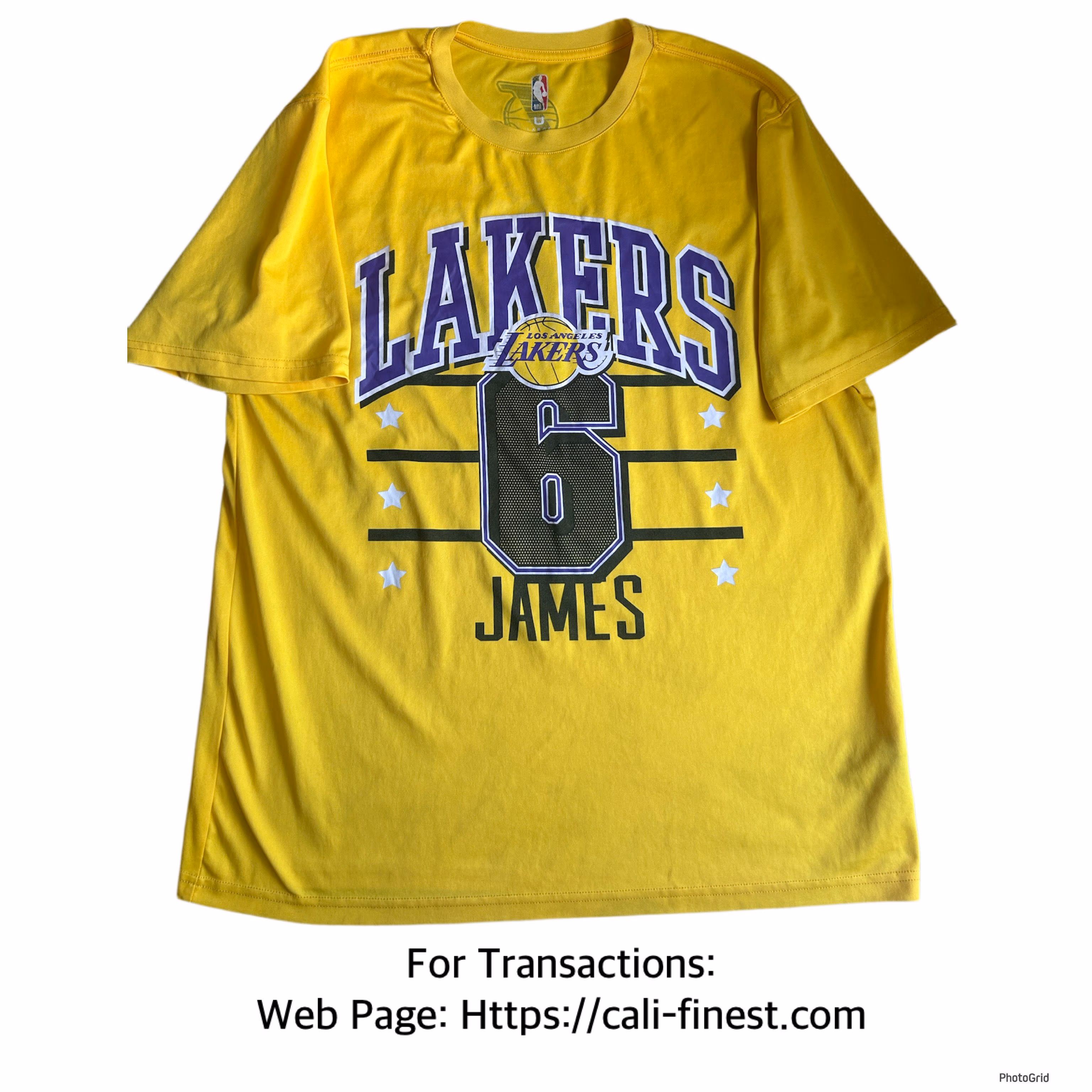 NBA Los Angeles Lakers LeBron James #6 T-Shirt Jersey   T#00186