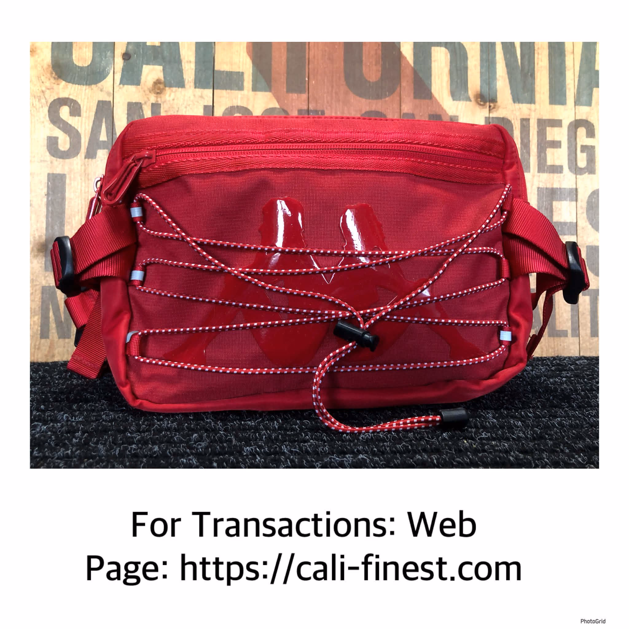 Kappa Red Waist Belt Bag Small  BA#00135 