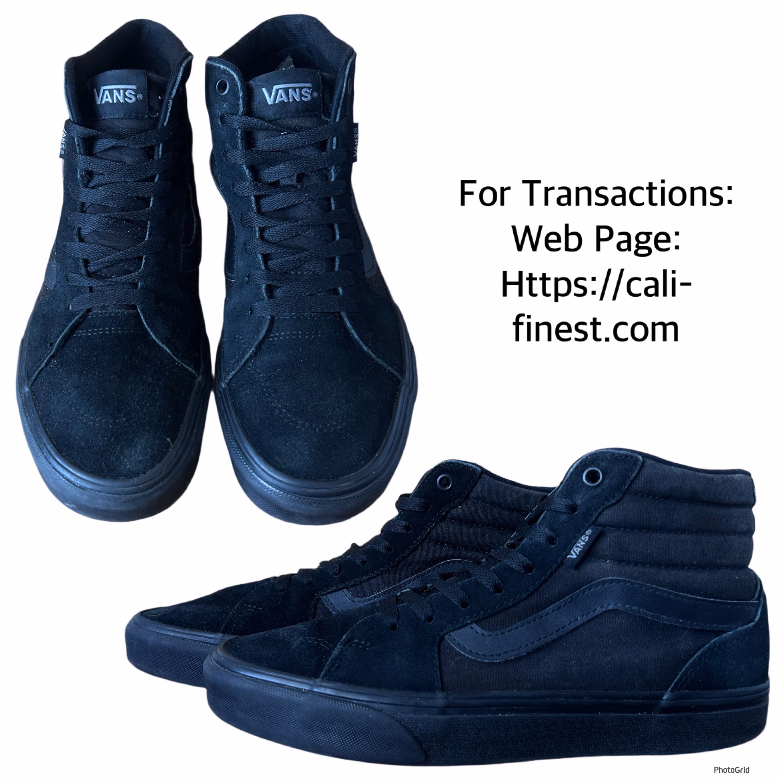 Vans Sk8-Hi Black Sneakers Shoes