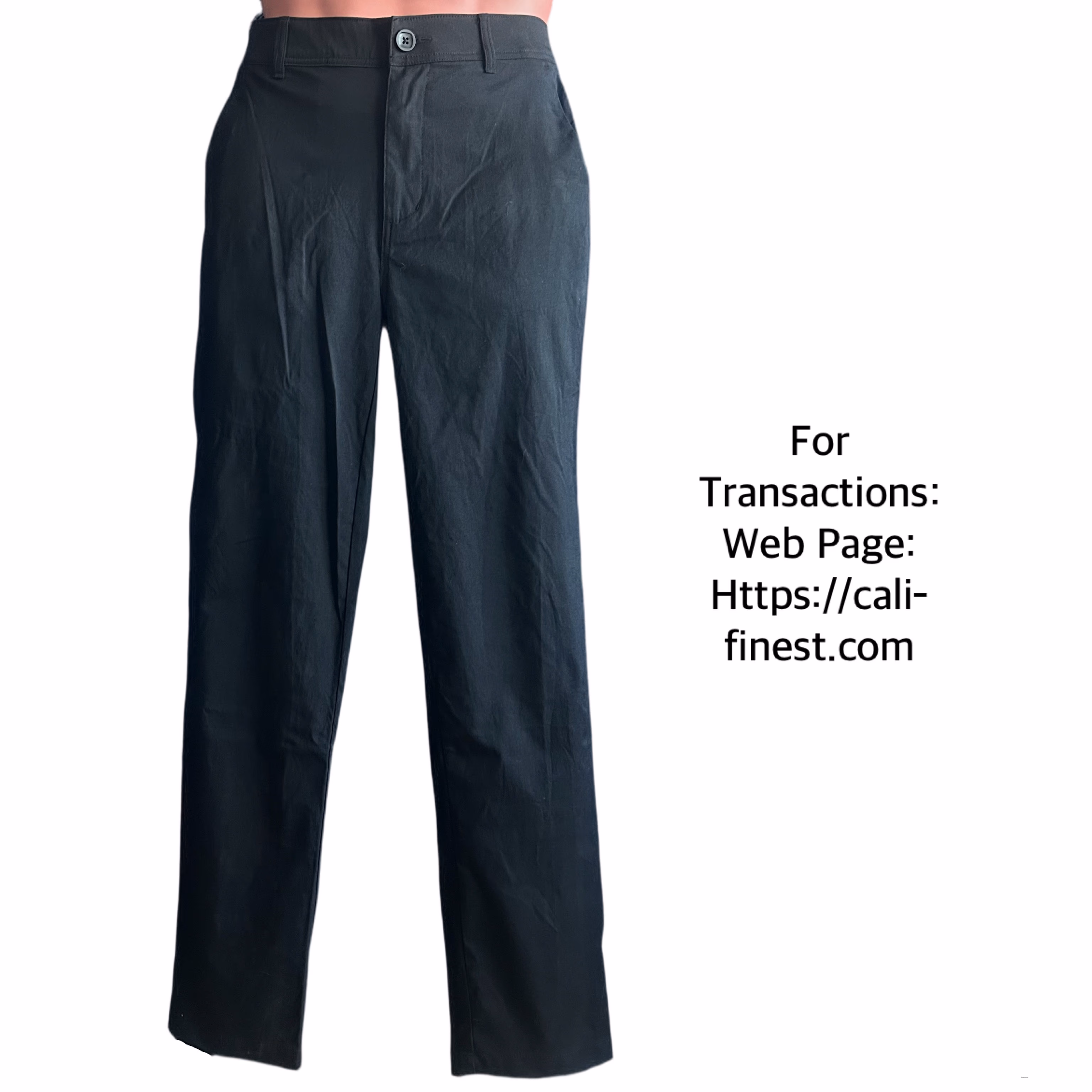 George Black Synthetic Casual Pants Size 30