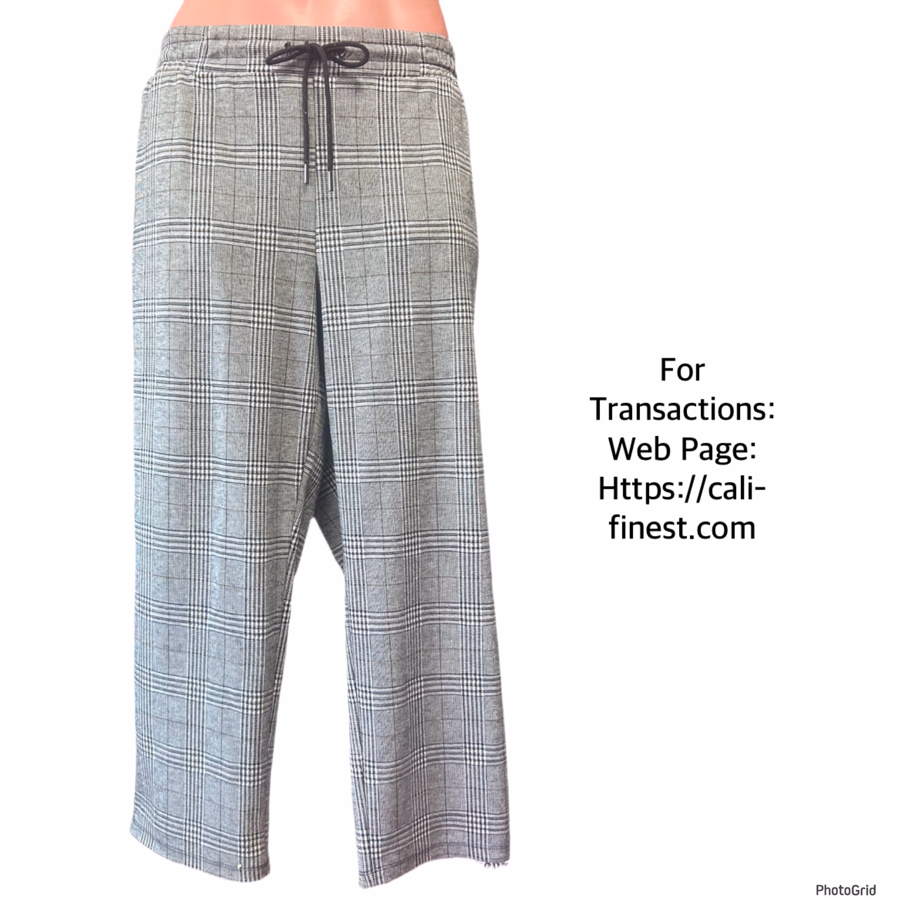 A New Day Women’s Plaid Pants XL   B#00224 