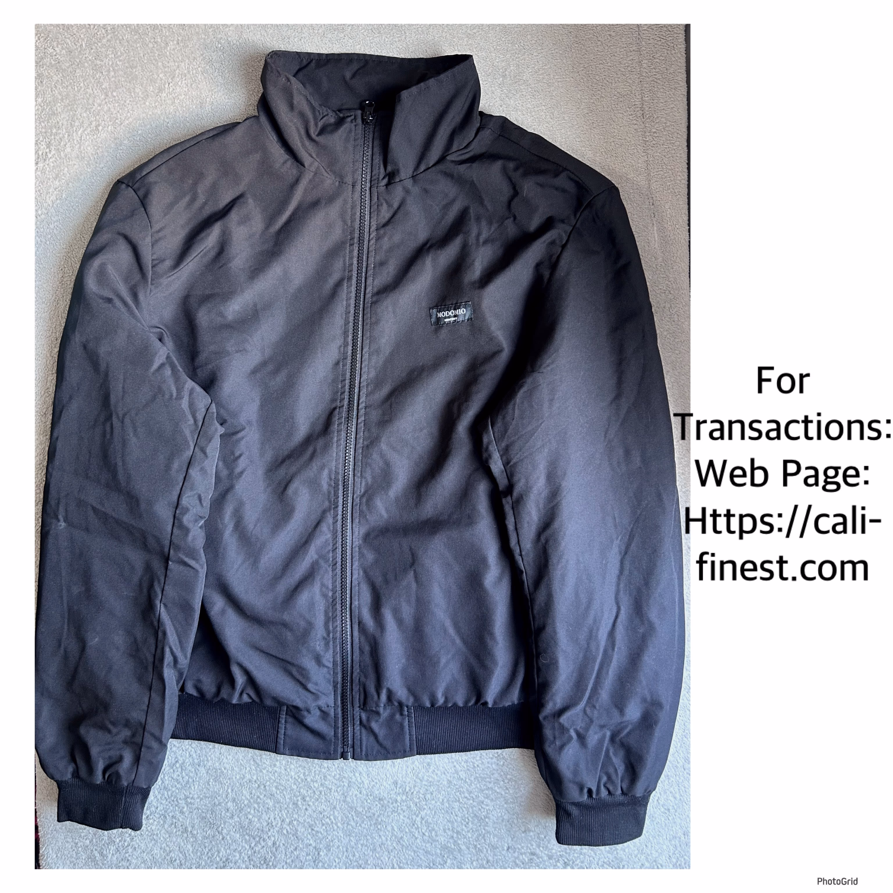 Modomio Manfinity Men’s Black Jacket Medium   J#00106 