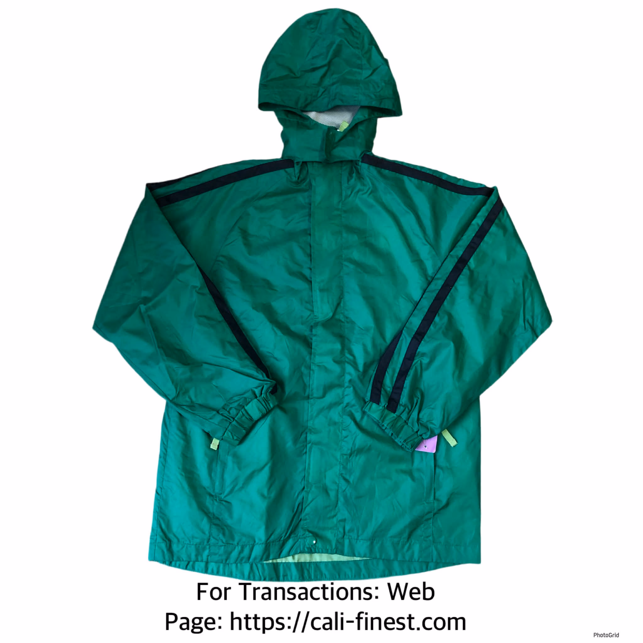 Athletech Green Men’s Hoodie Jacket Jacket size 10/12   J#00112  