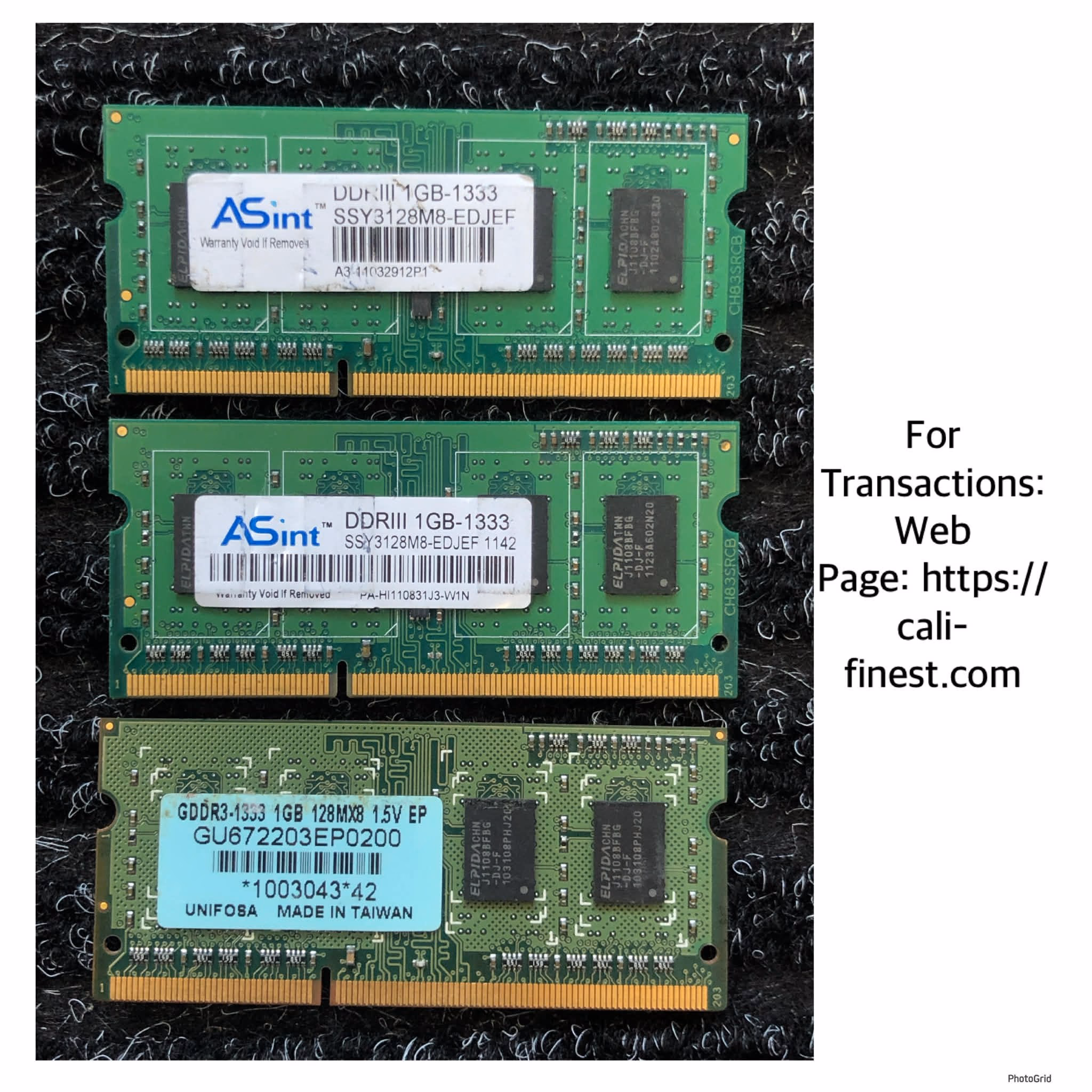 1gb DDR3 1333 Laptop RAM 
