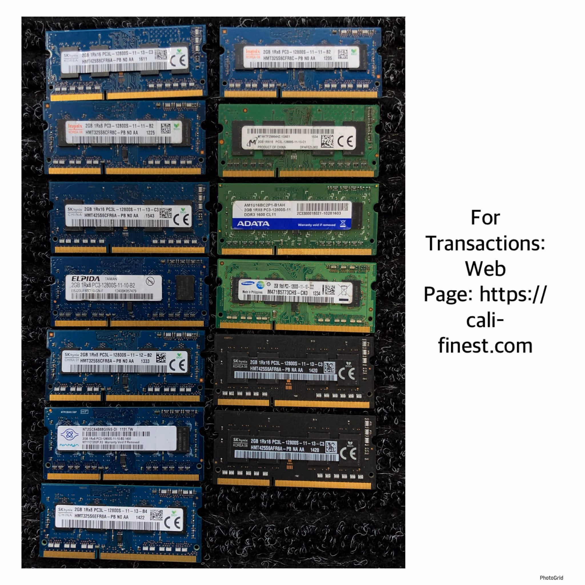 2gb DDR3 12800S Laptop RAM