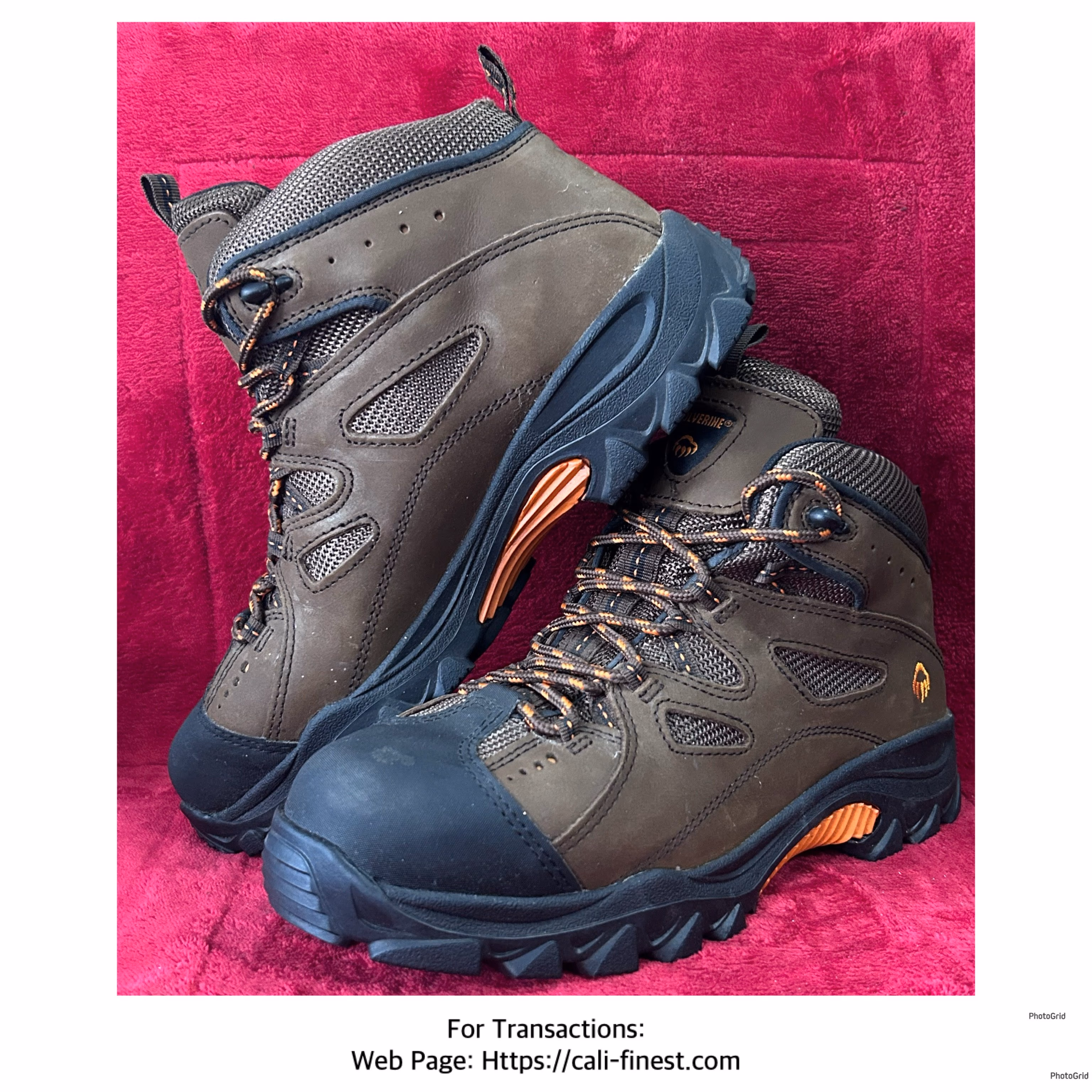 Wolverine Men’s Hudson Steel Toe work boots in brown