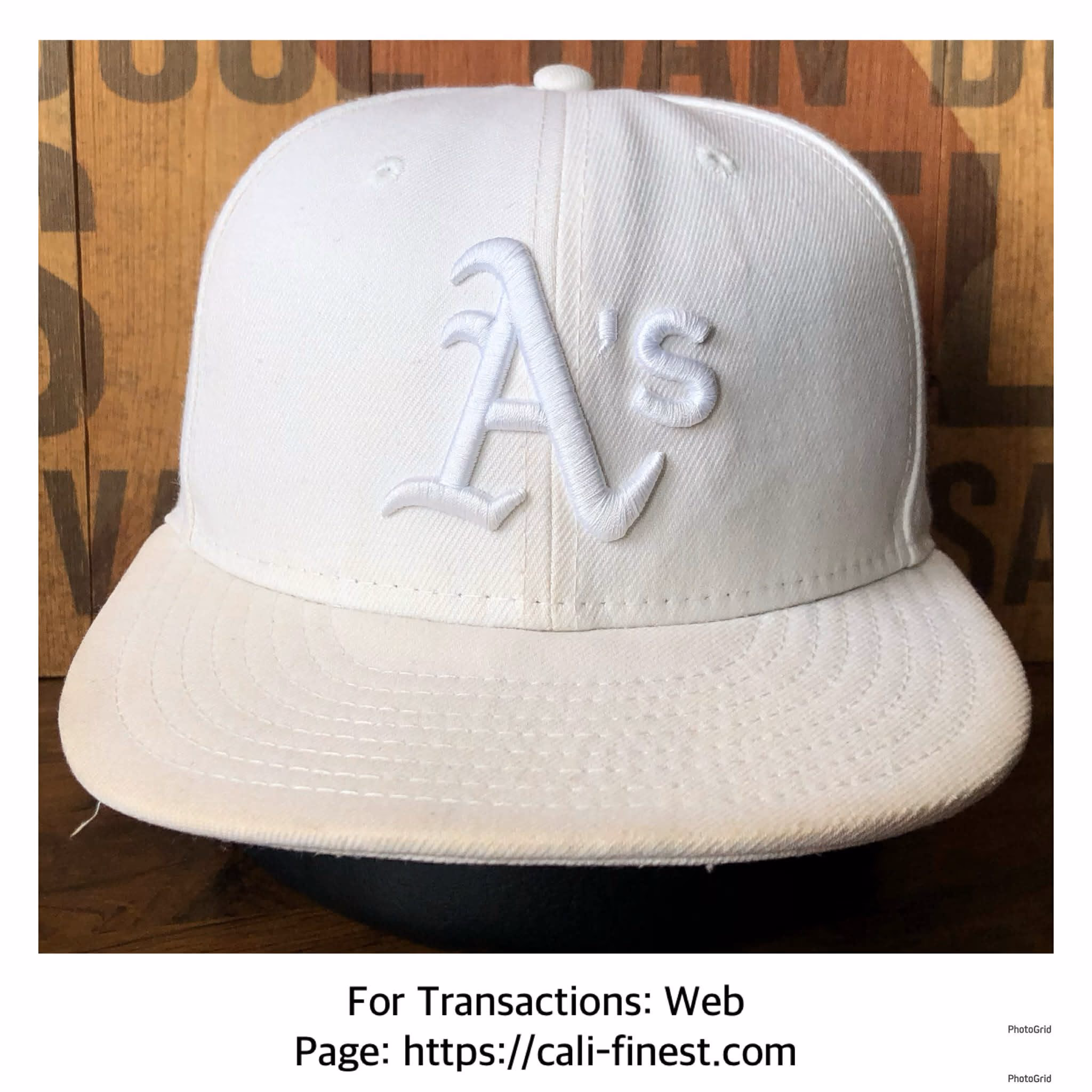 New Era Oakland Athletics 59fifty 7 1/2 (56.8 cm) All White Fitted Hat 
