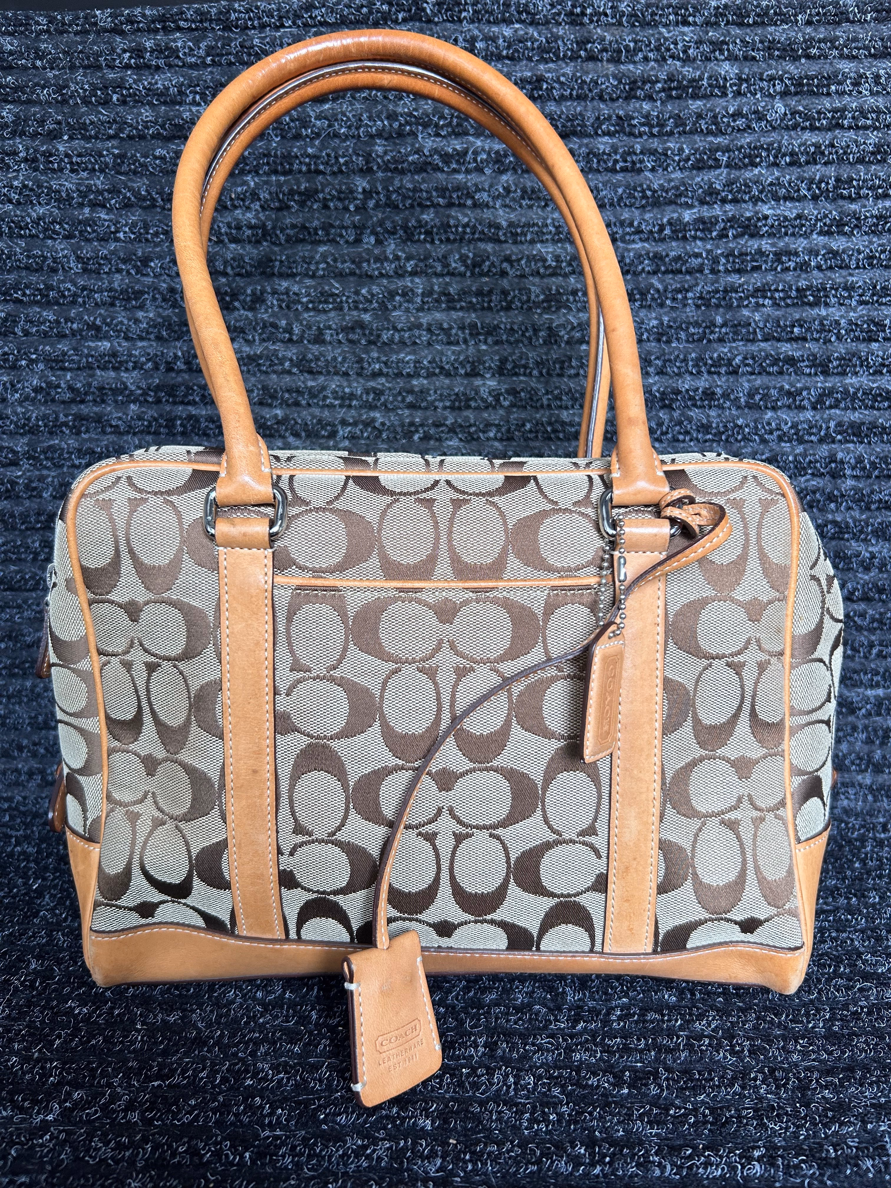 Coach Signature Canvas Satchel (Style No. 6097)