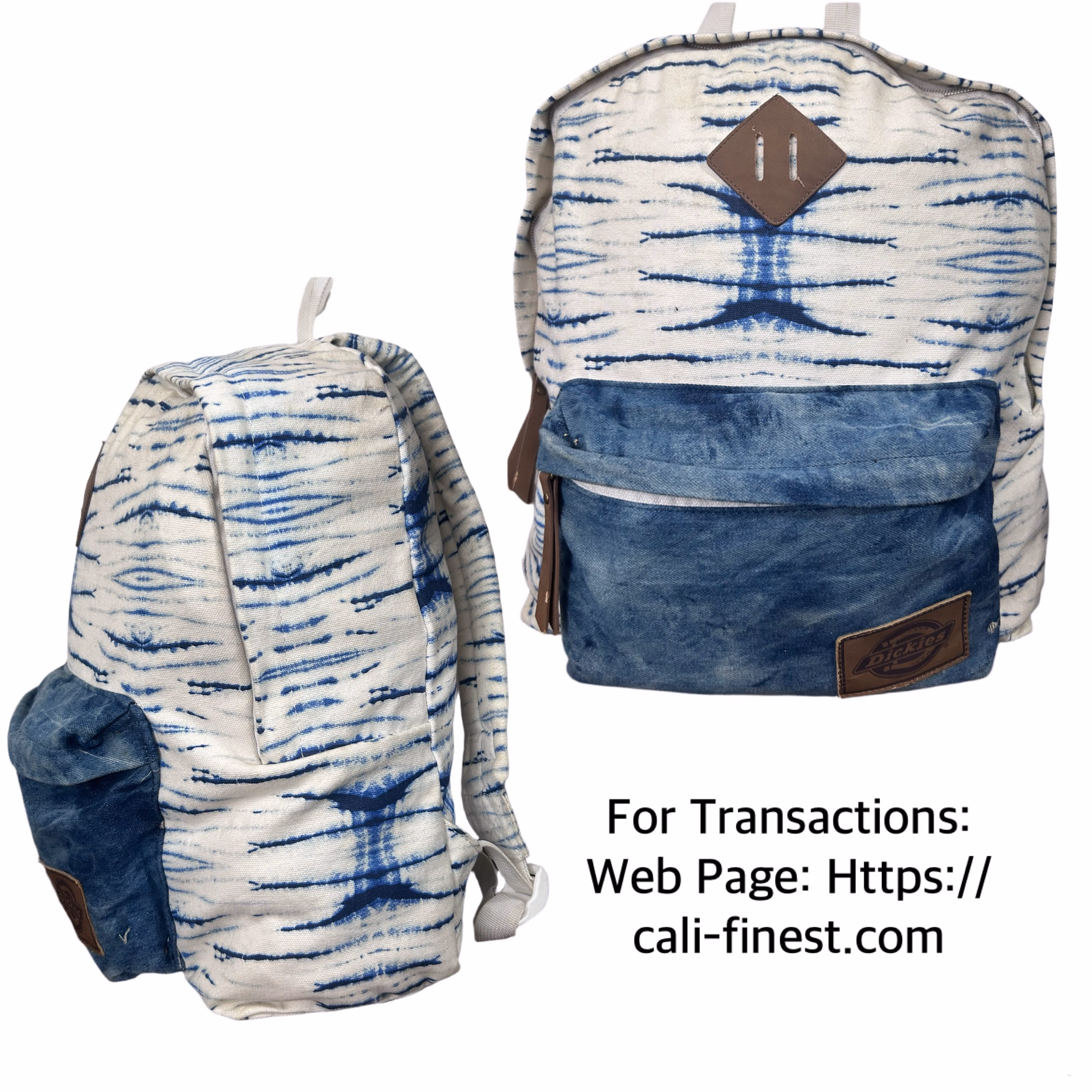 Dickies Denim Front tie dye Backpack