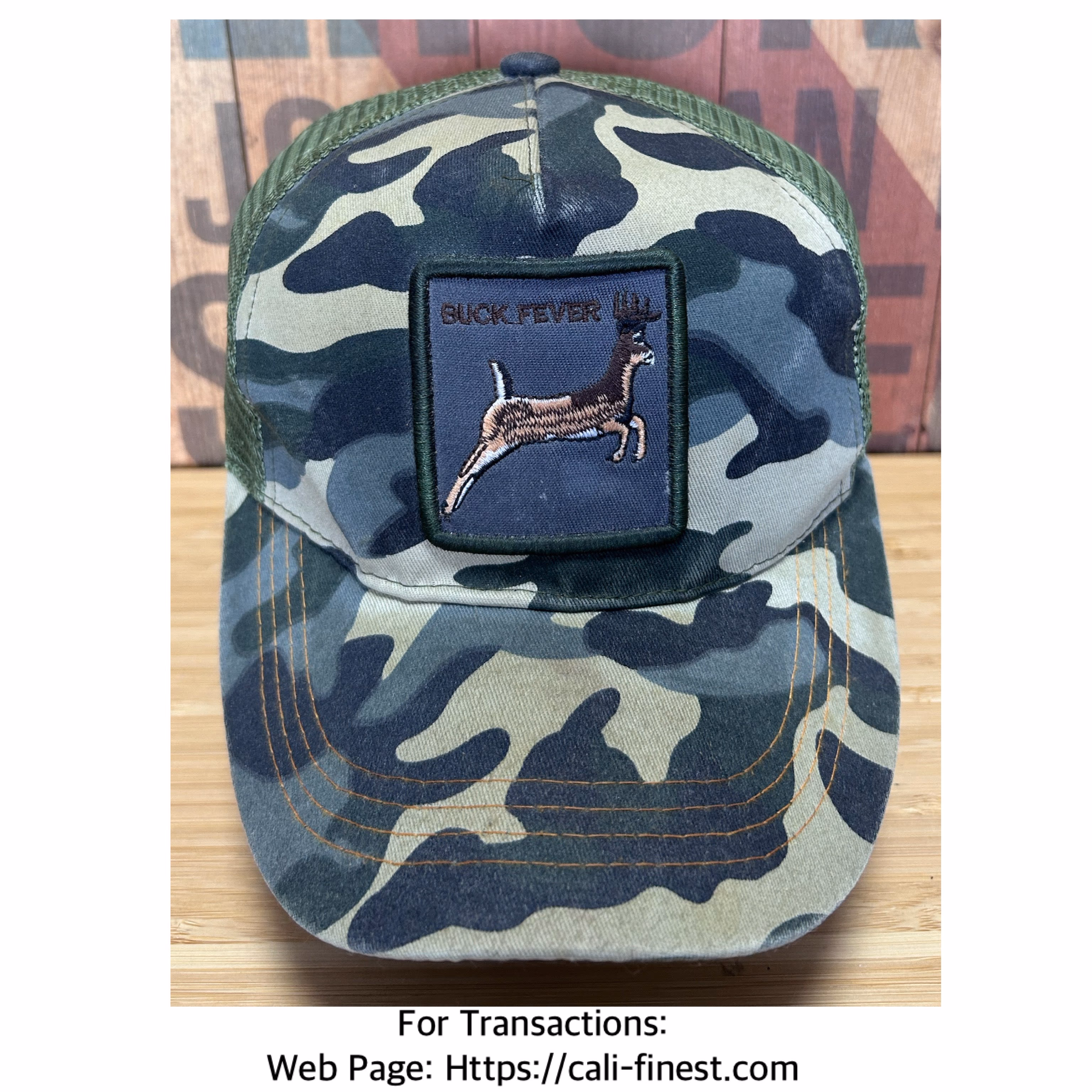 Buck Fever Camou trucker Hat Cap   C#00168 