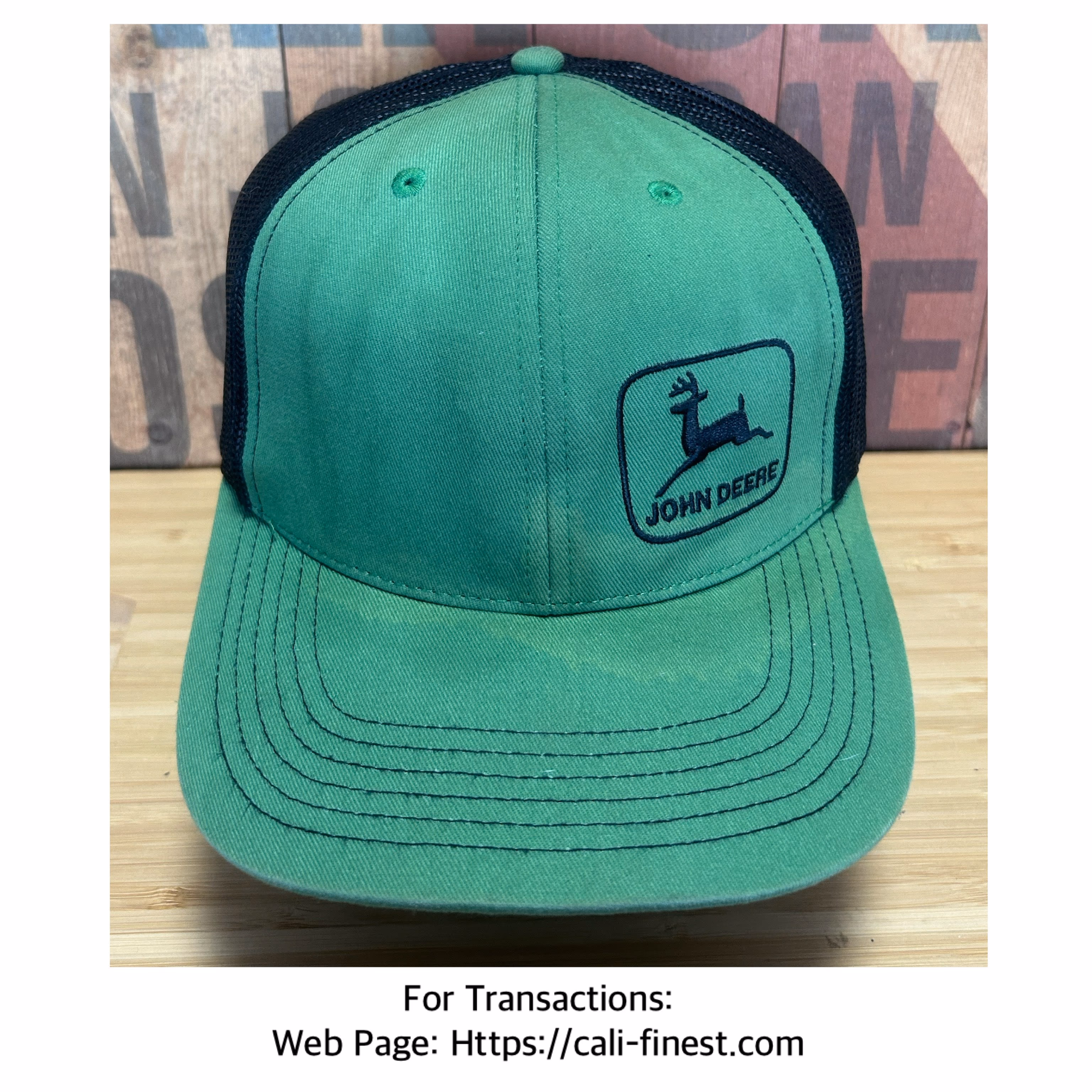 John Deere Green Adjustable Cap   C#00169