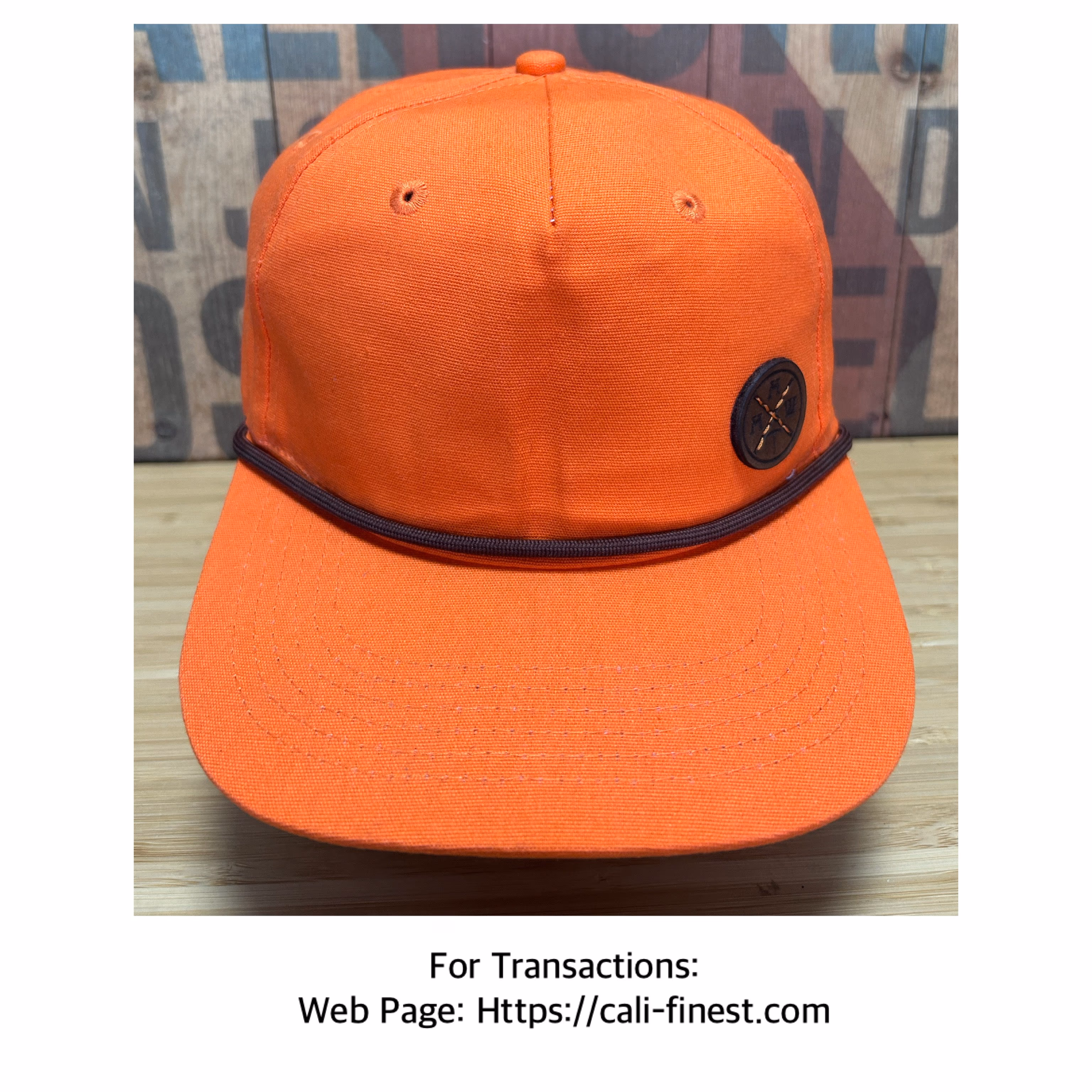 Lost Hat Co. Orange Cap For Men   C#00173