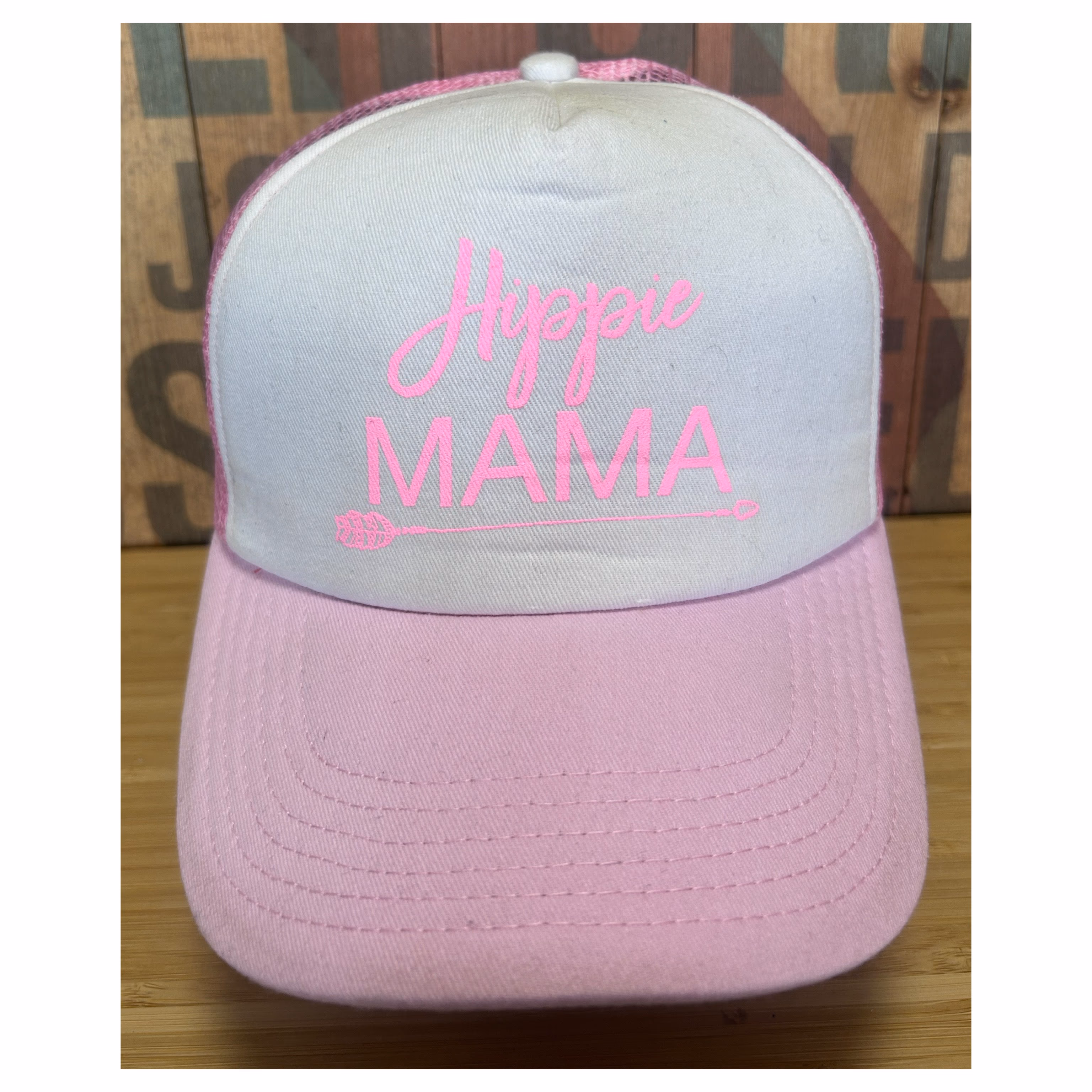 Hippie Mama Pink Adjustable Cap   C#00176