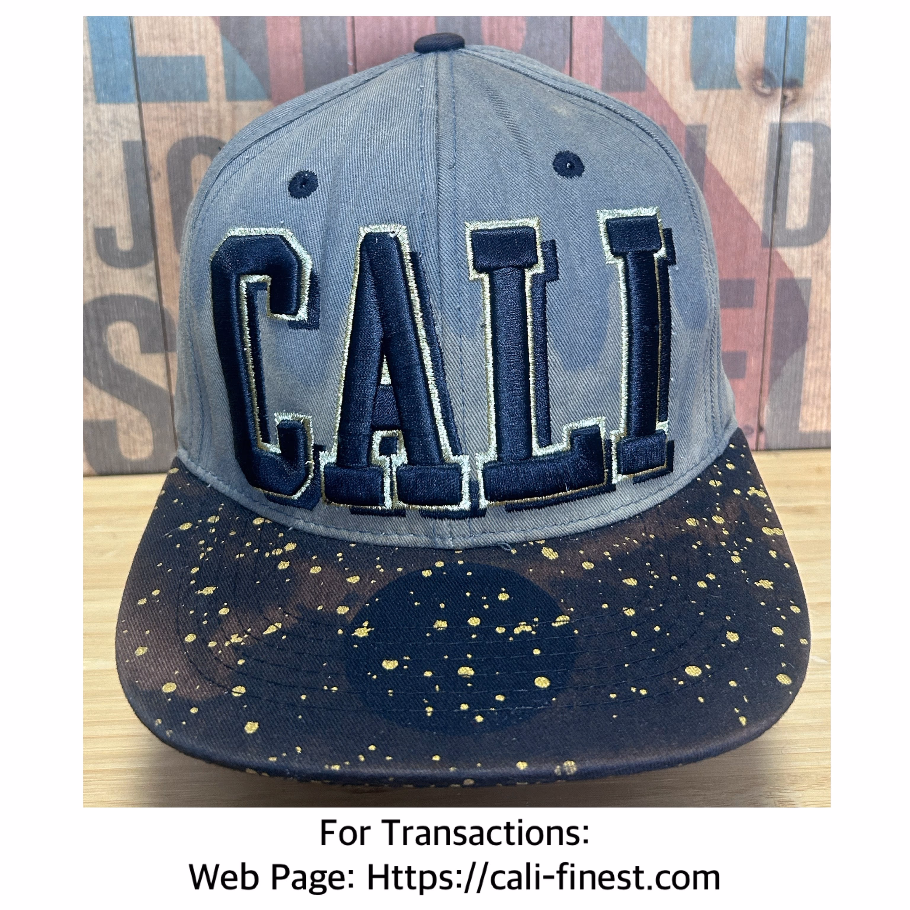 Cali Top Level Mens Adjustable Cap  C#00179  