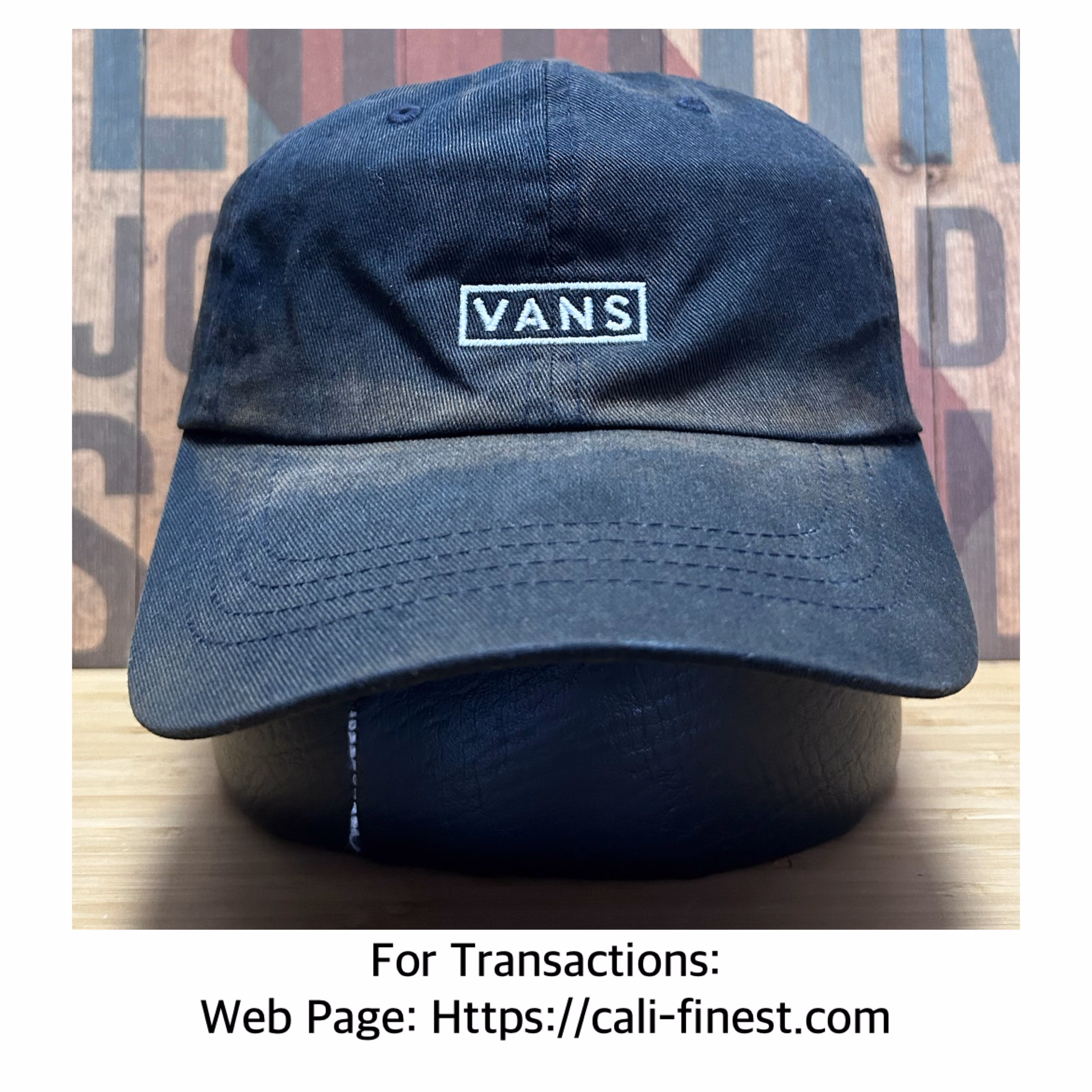 Vans Mens Black Cap   C#00182