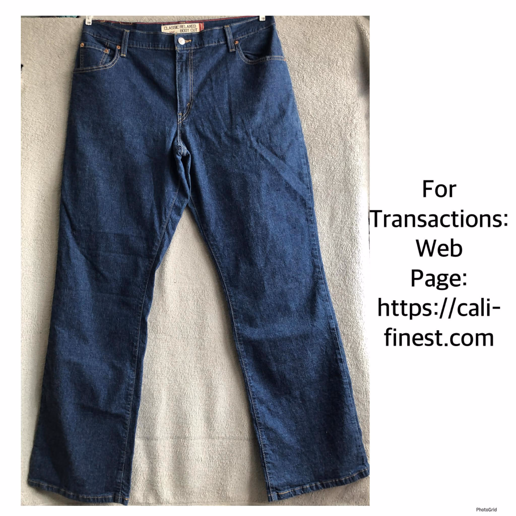 Levis 550 Classic Relaxed Boot Cut Jeans  For Men   B#00226  