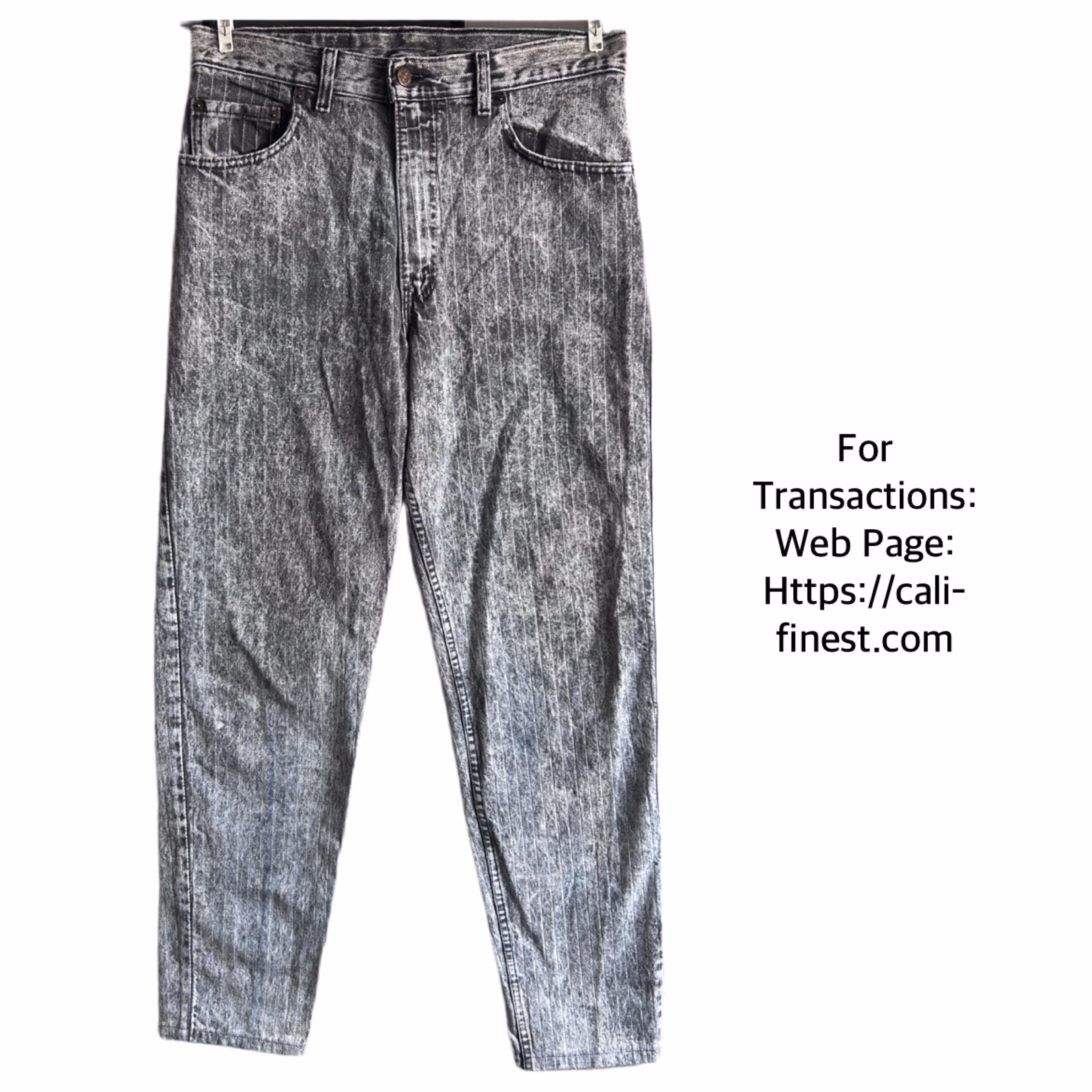 Vintage Levis 550 Acid Wash Jeans for Mens W33 L36 