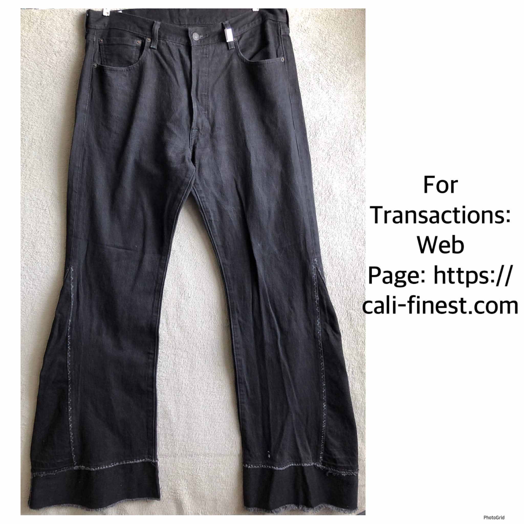 Levis 501 Button-Fly Flare Jeans For Women W35 L30  B#00232 