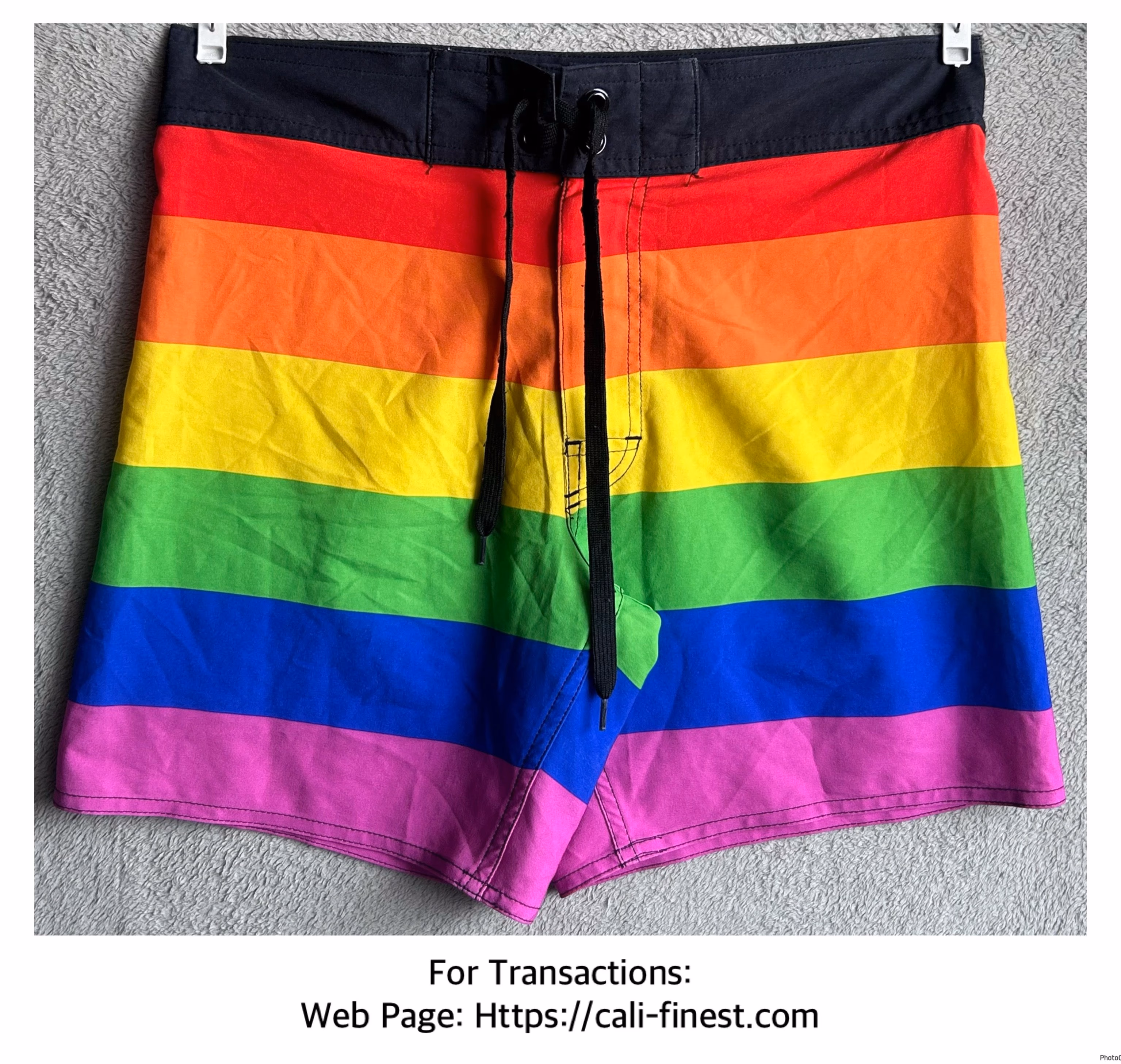 Rainbow Pride Swim Trunks Shorts XS