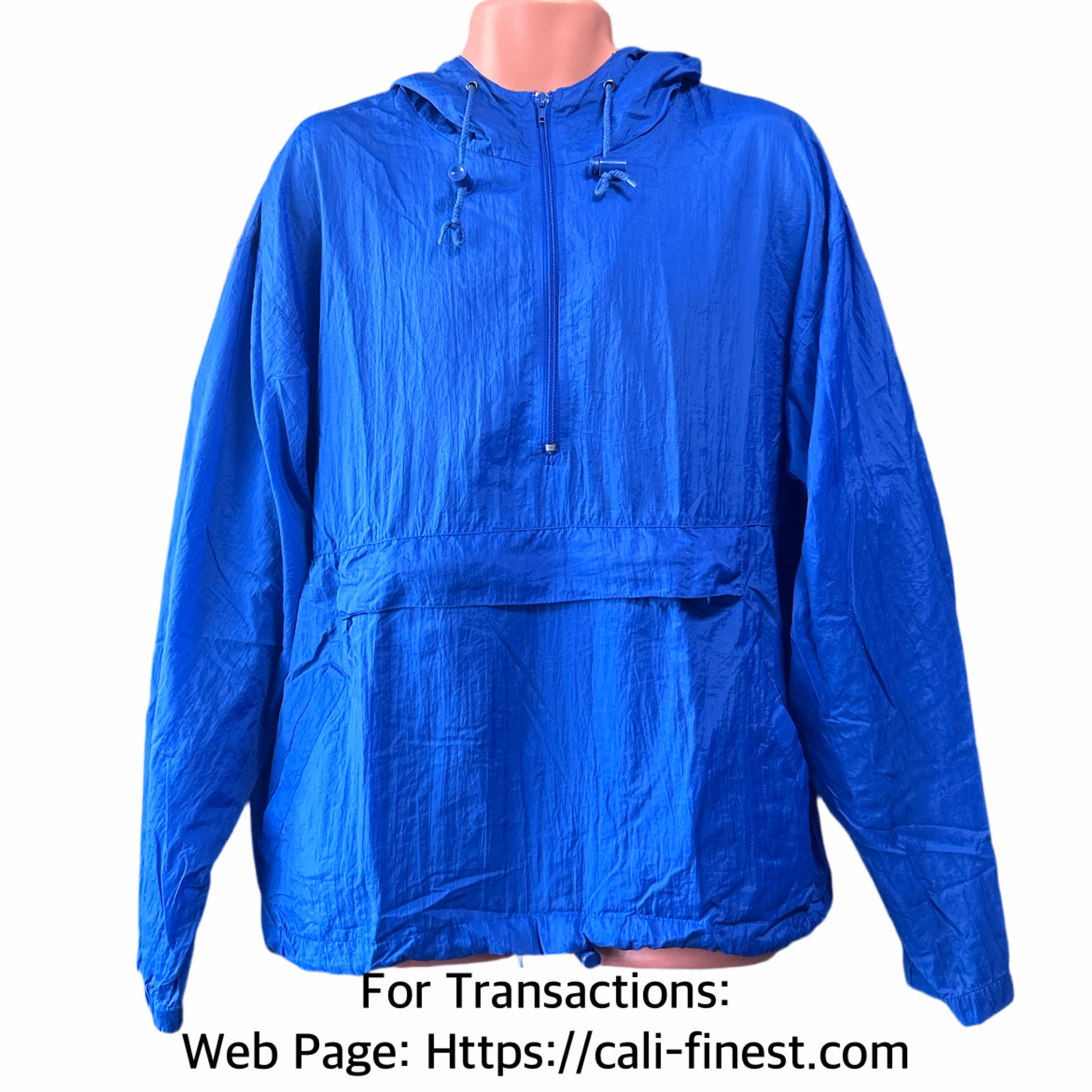 Basic Editions Mens Blue Hoodie Jacket Medium   J#00126