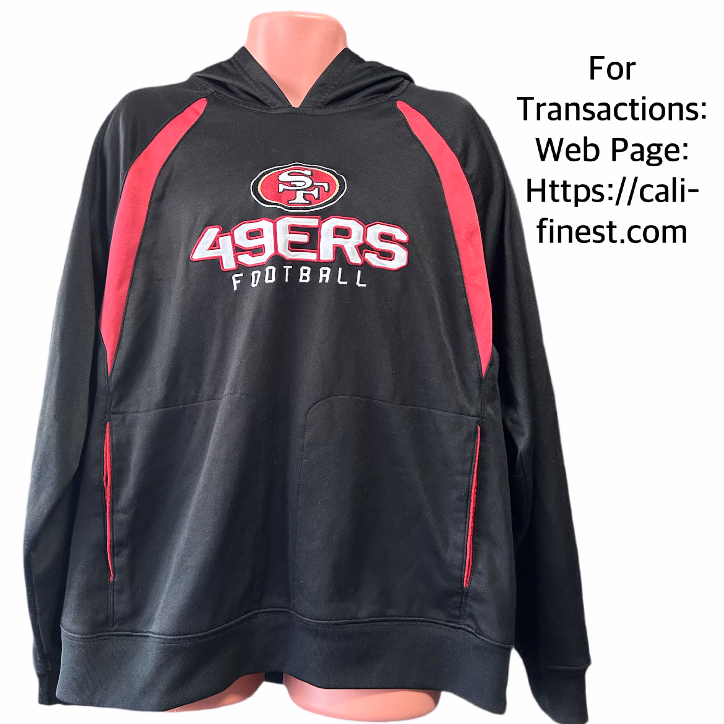 San Francisco 49ers Football black Hoodie Jacket   J#00130