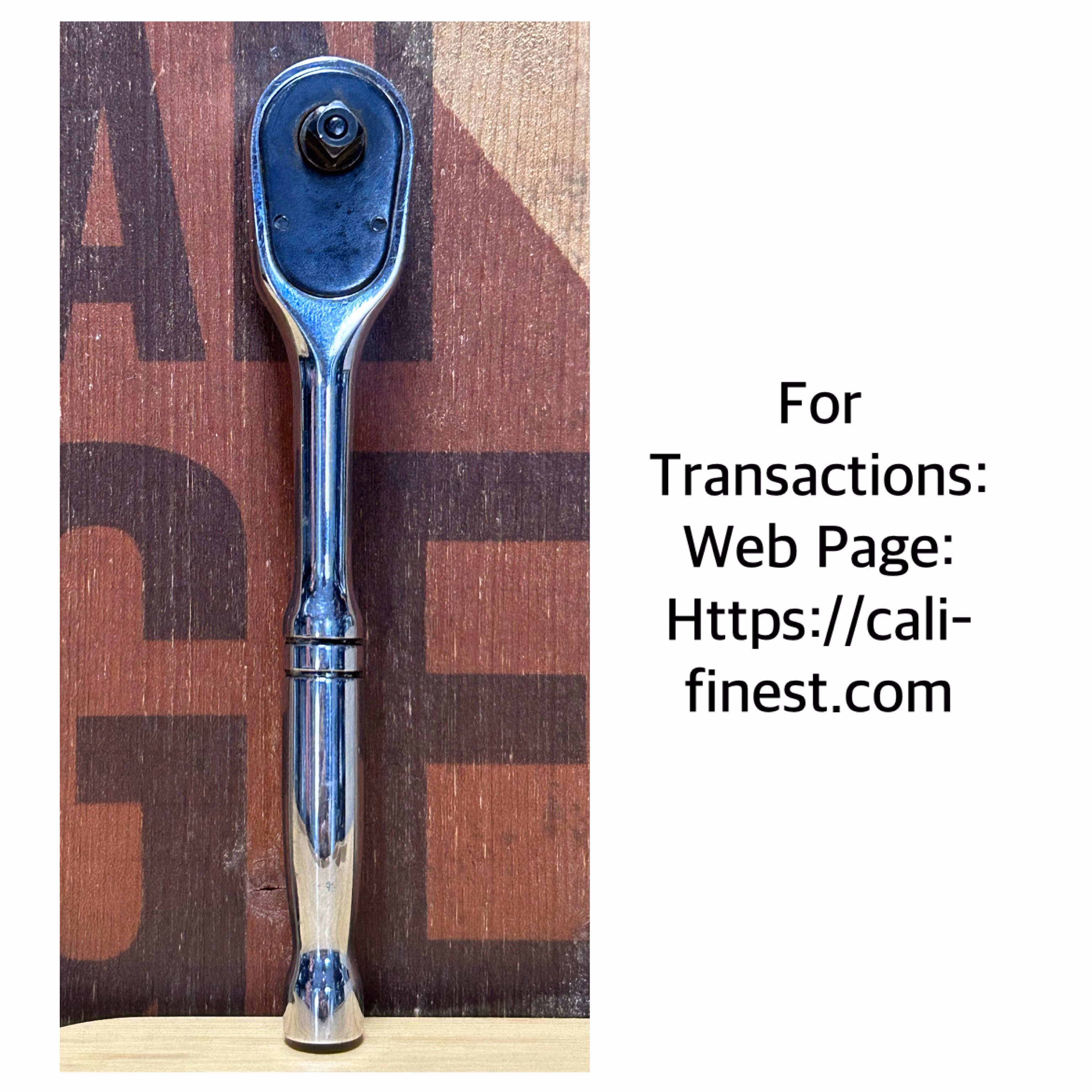 Husky 1/4” Drive Ratchet 20800 Quick Release   HT#0090 
