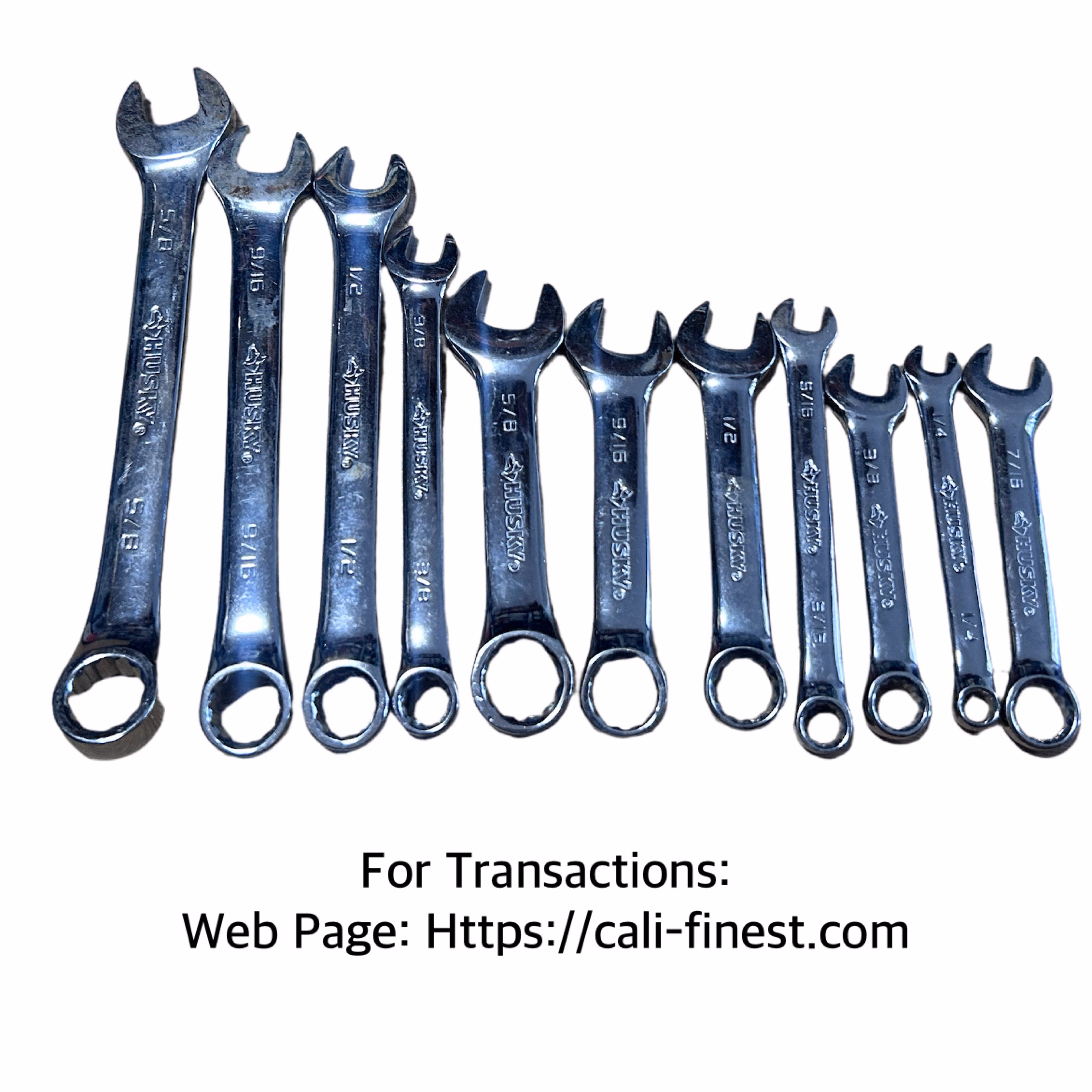 Husky Combination Wrench SAE 11pcs 12 point   HT#0088 
