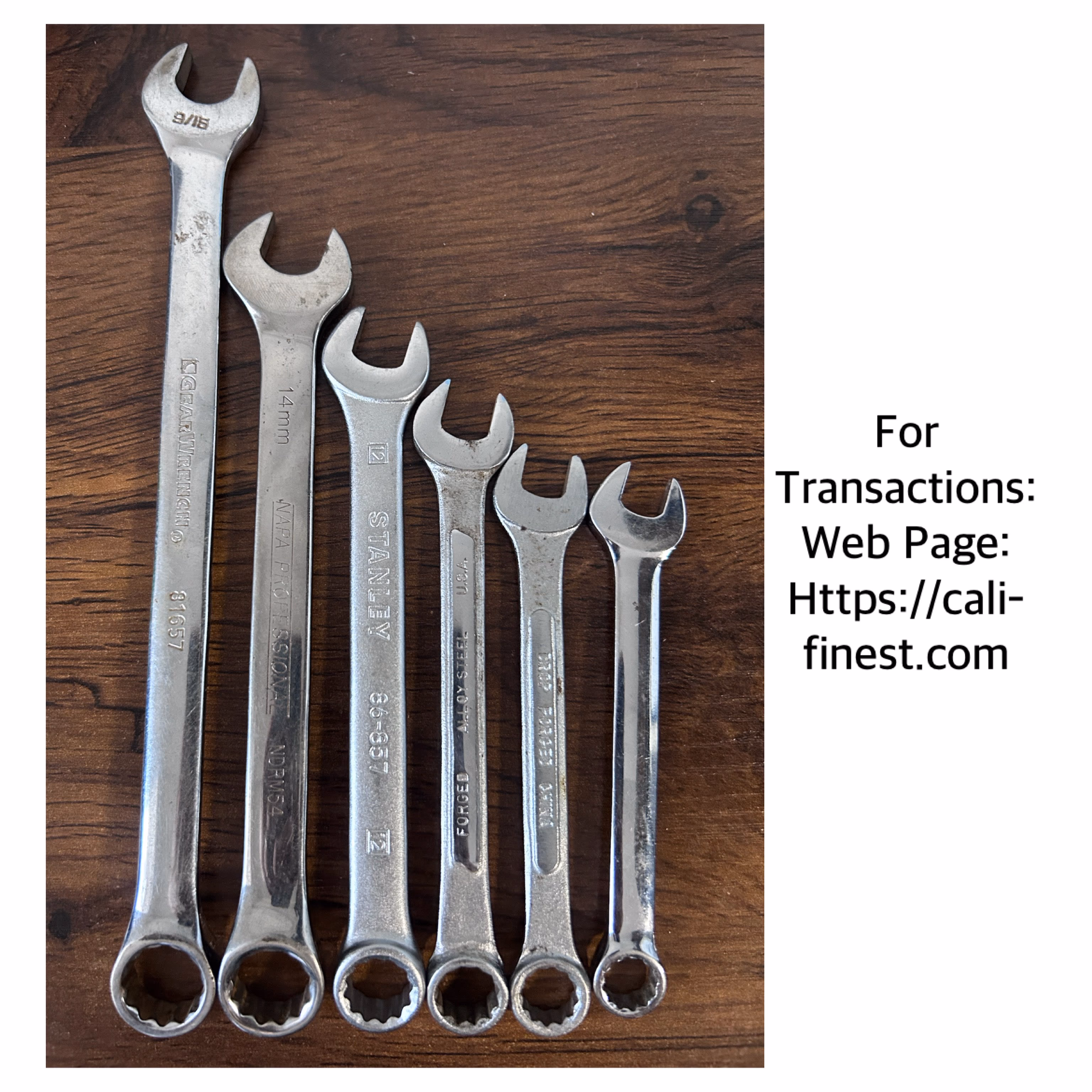 Assorted Combination Wrench 12pt   HT#0098 