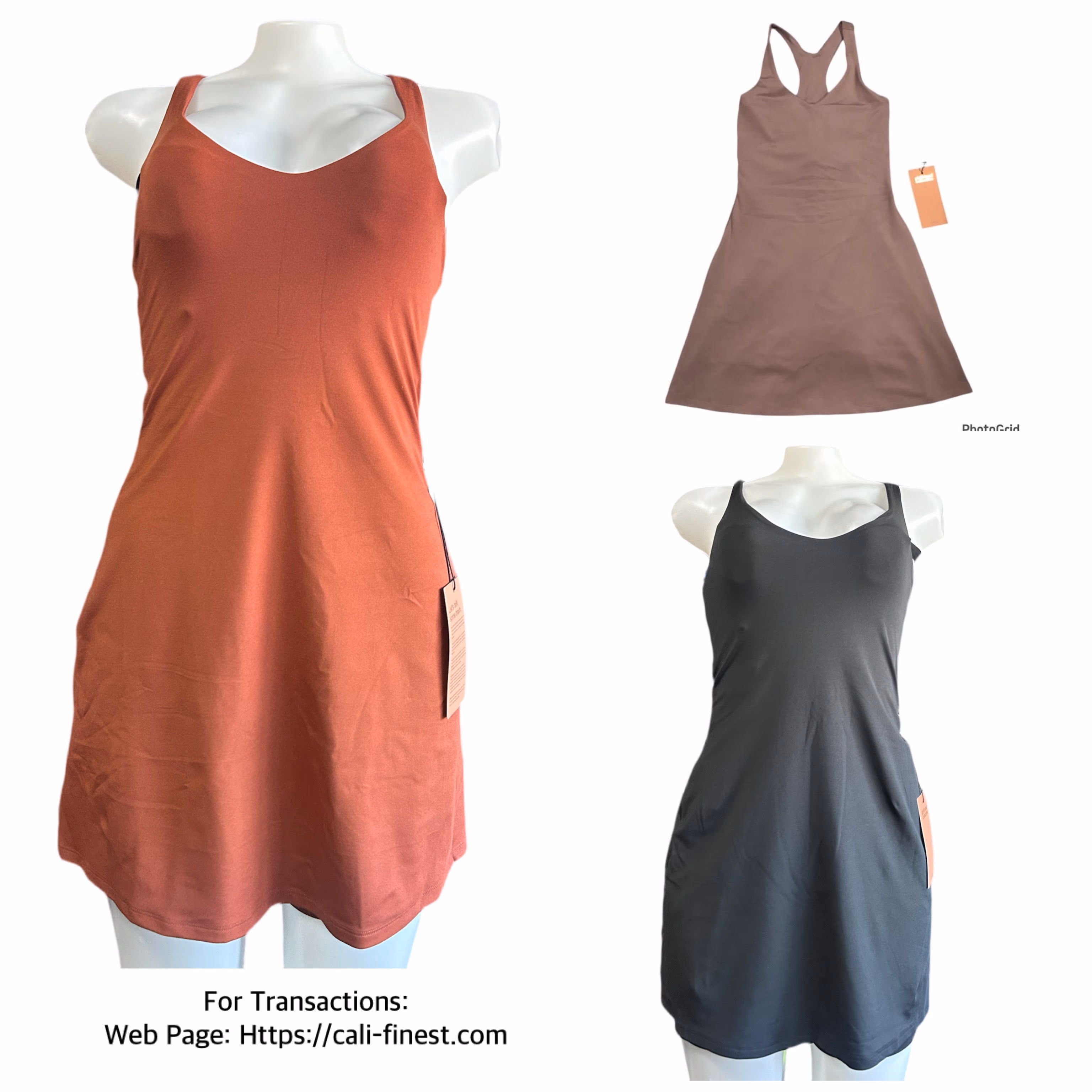 Girlfriend Collective Lola V-Neck Dress  D#0053